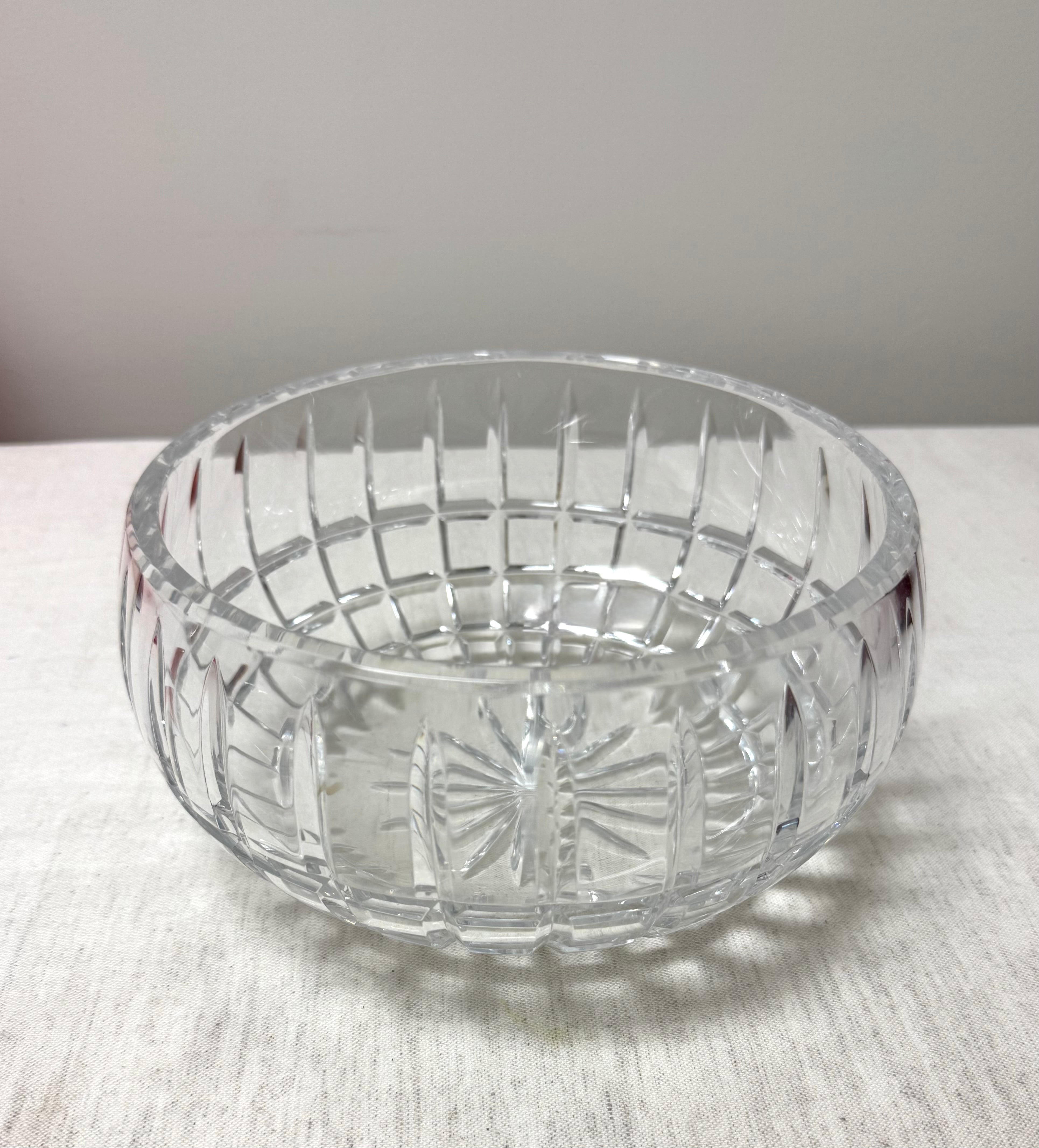 Vintage Cut Crystal 9" Bowl