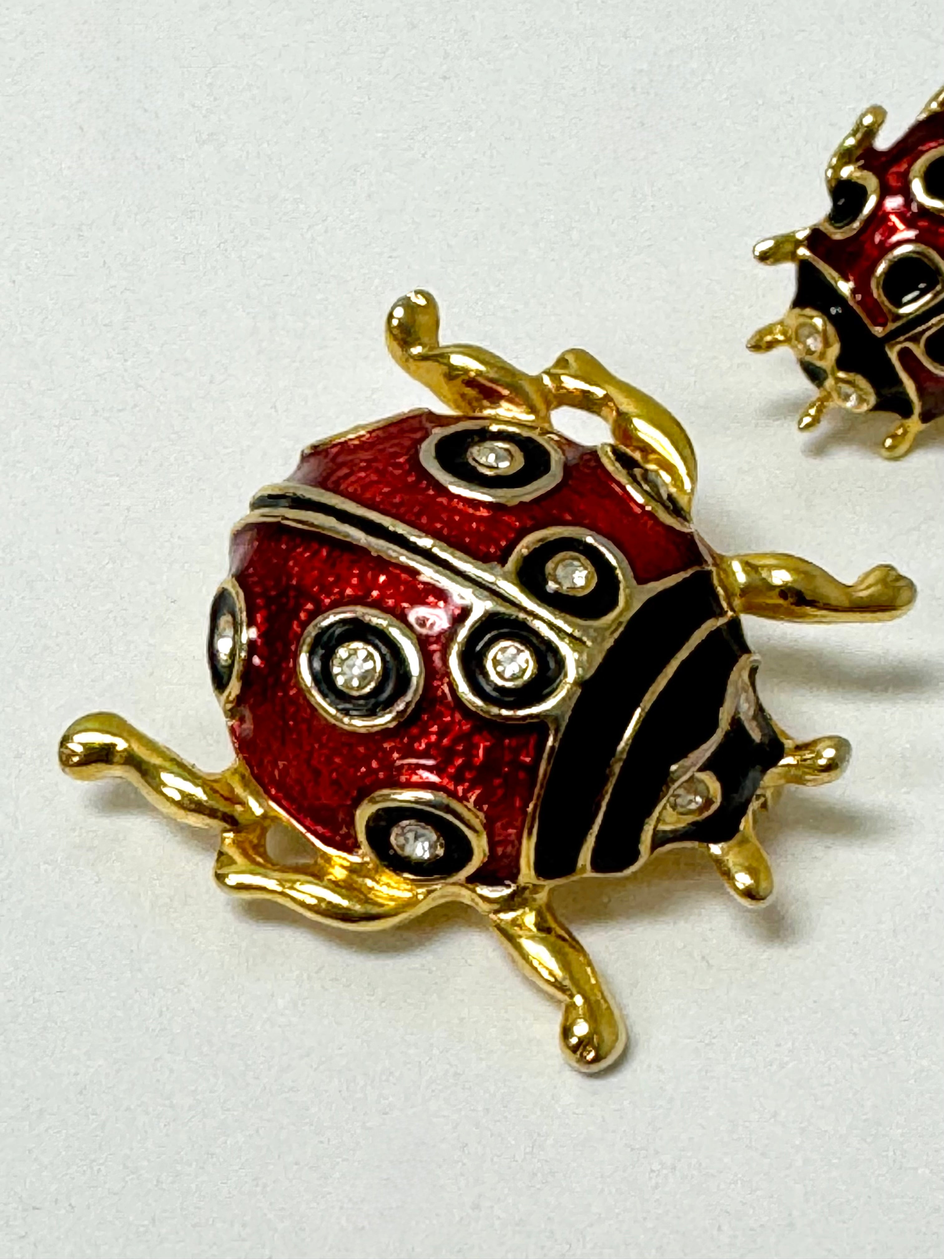 Ladybug Pins Set of 2