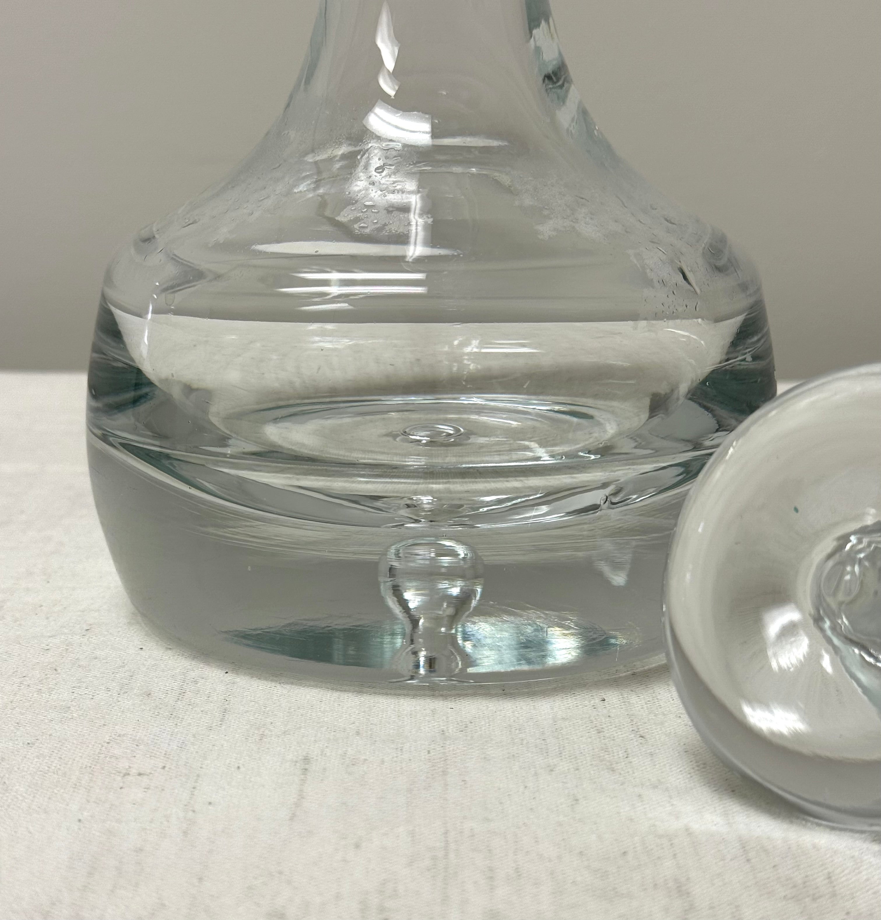 Modernist Decanter with Mushroom Stopper