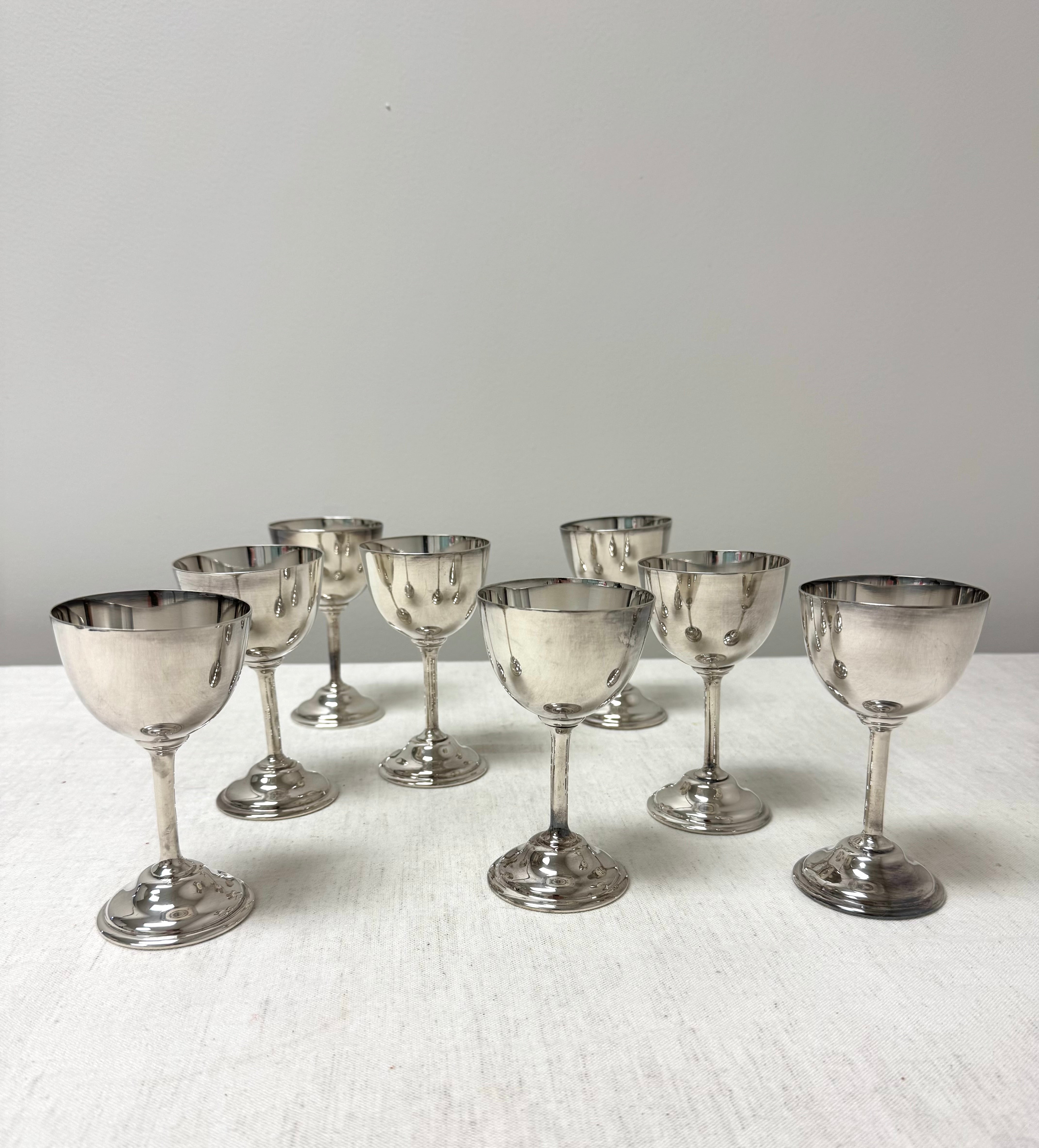 Silverplate Goblets Set of 8
