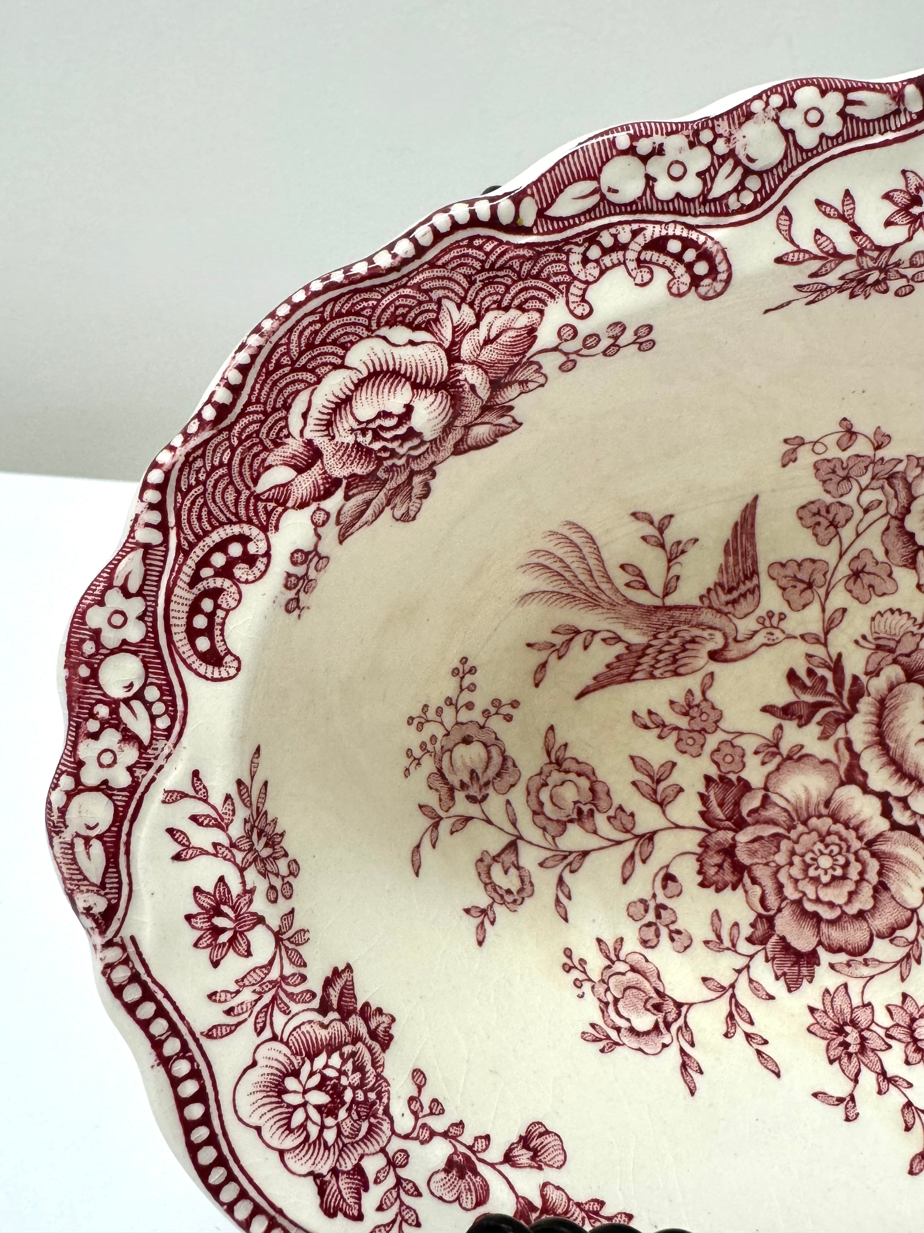 Vintage CROWN DUCAL 'Bristol' 9" Oval Bowl