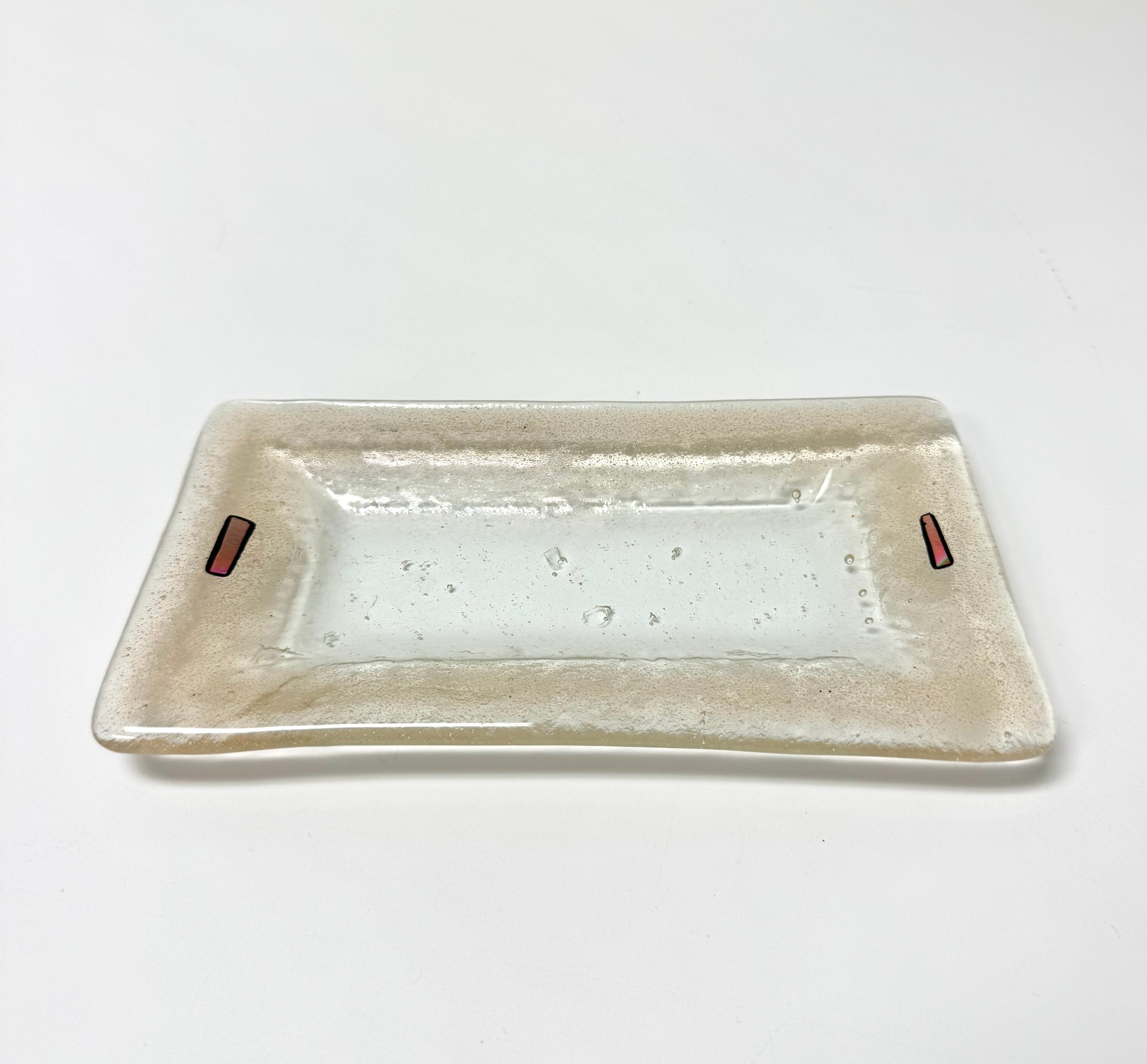 KILN ART Dichroic Glass Small Tray