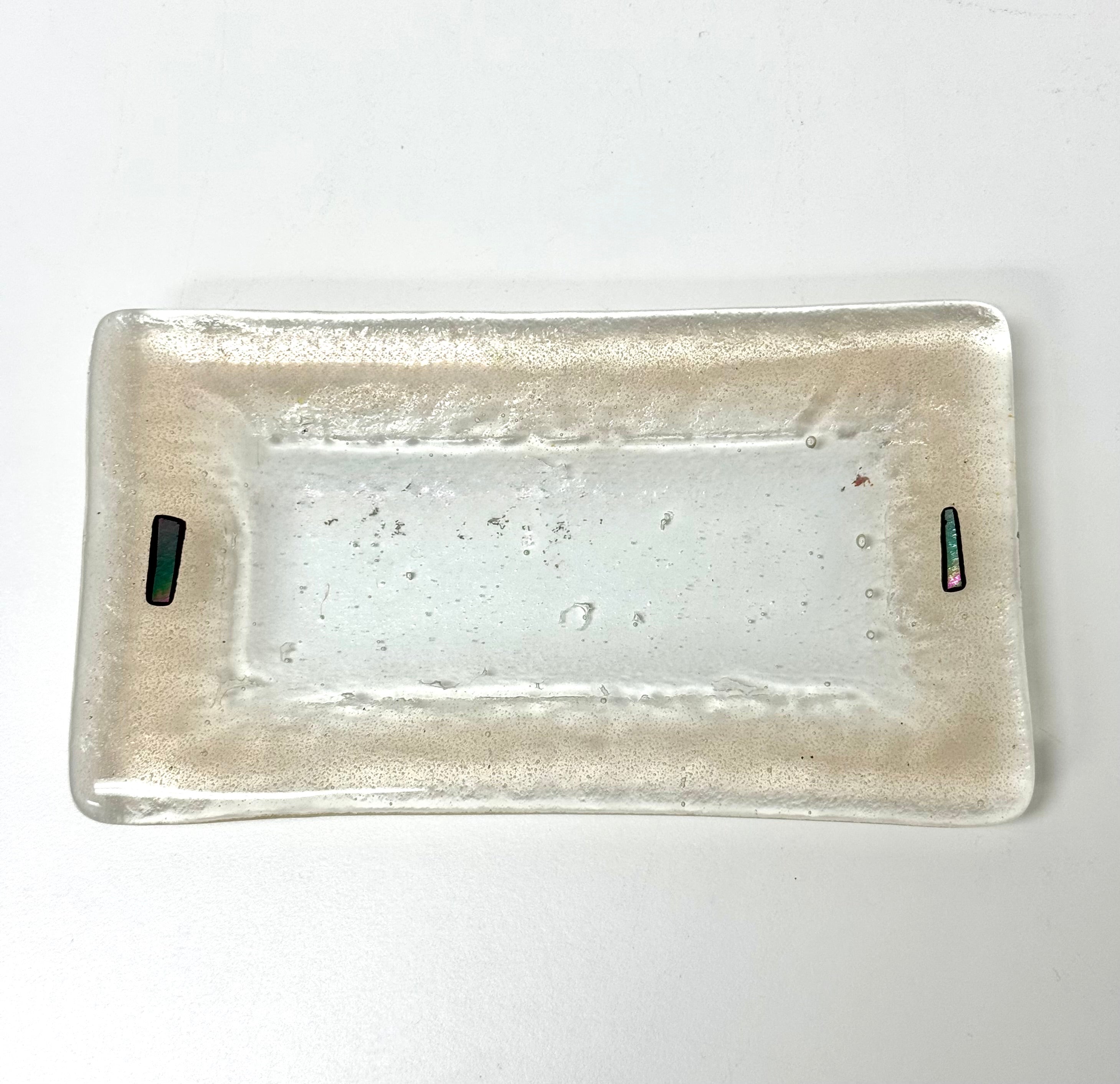 KILN ART Dichroic Glass Small Tray