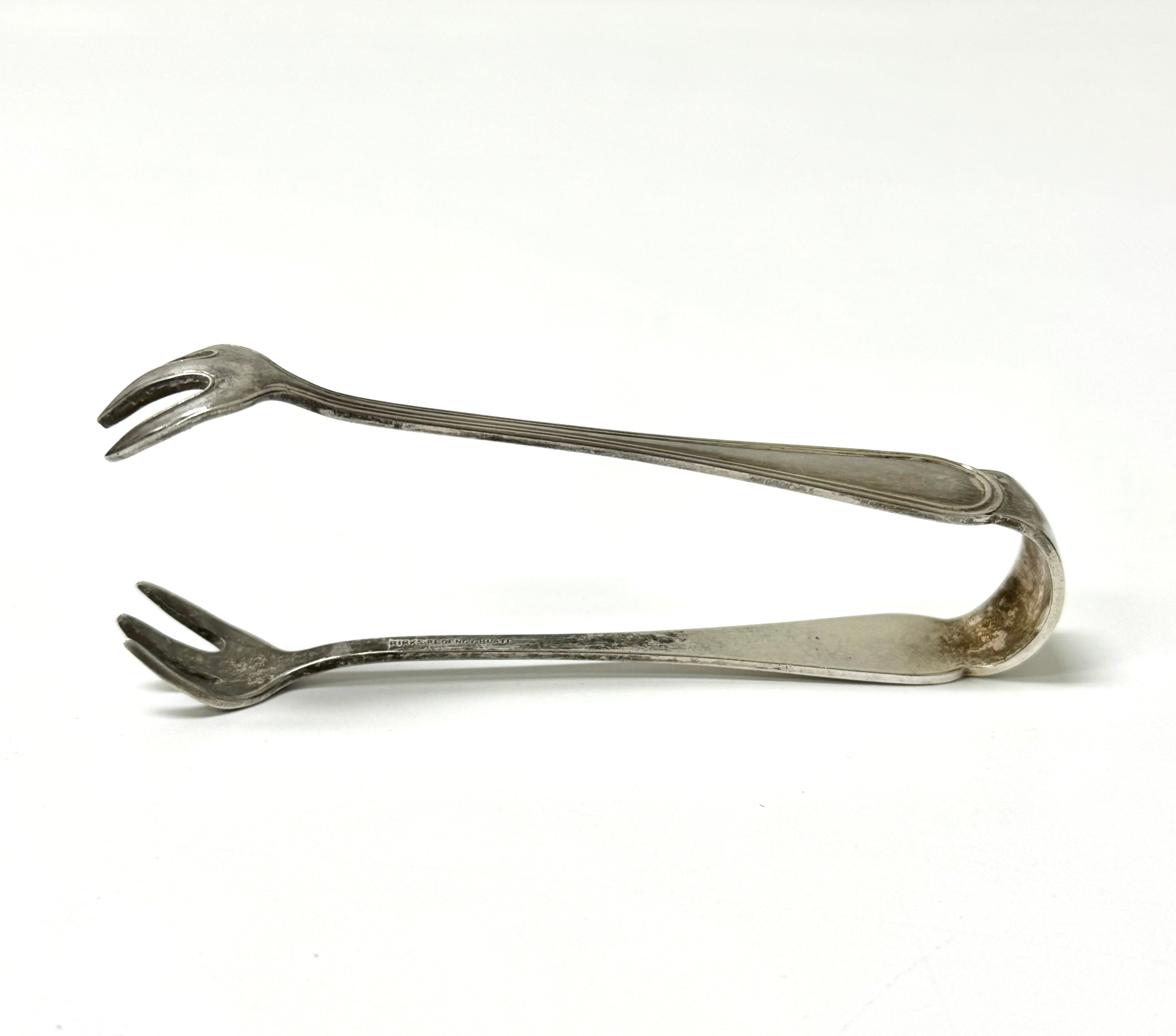 Vintage BIRKS Silverplate Sugar Tongs