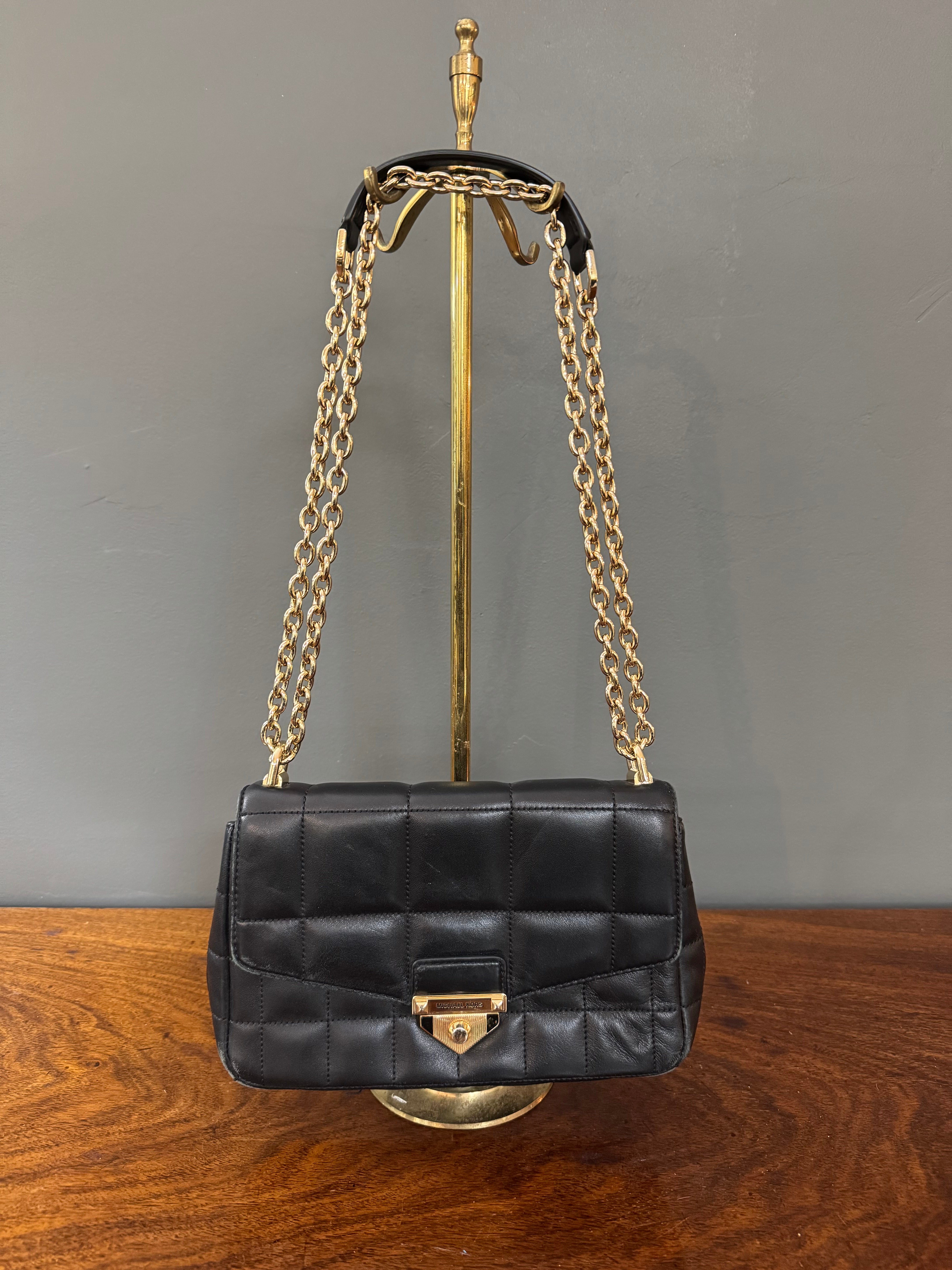 MICHAEL KORS 'Soho' Black Quilted Leather Handbag