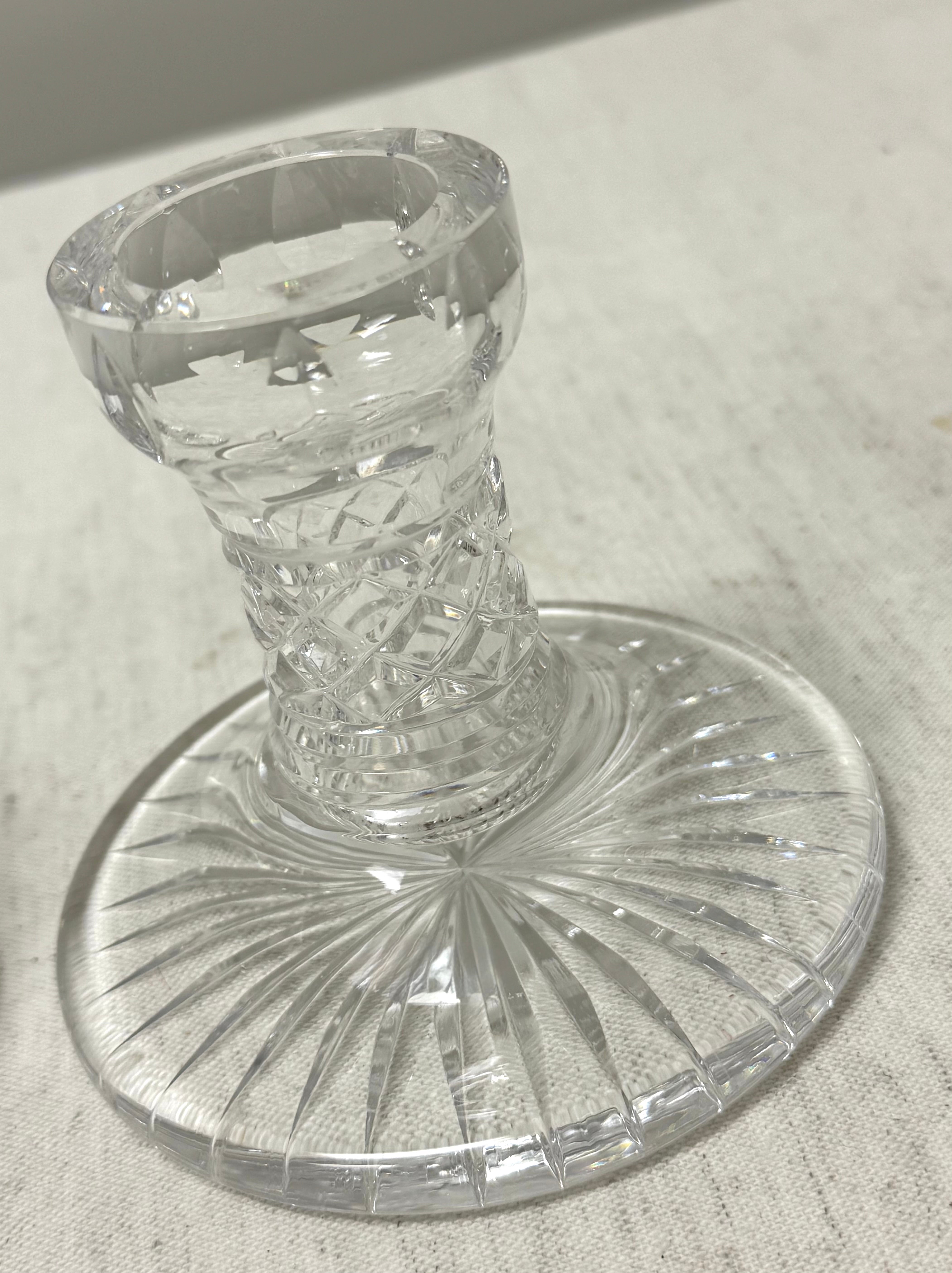 WATERFORD Crystal Candle Holder