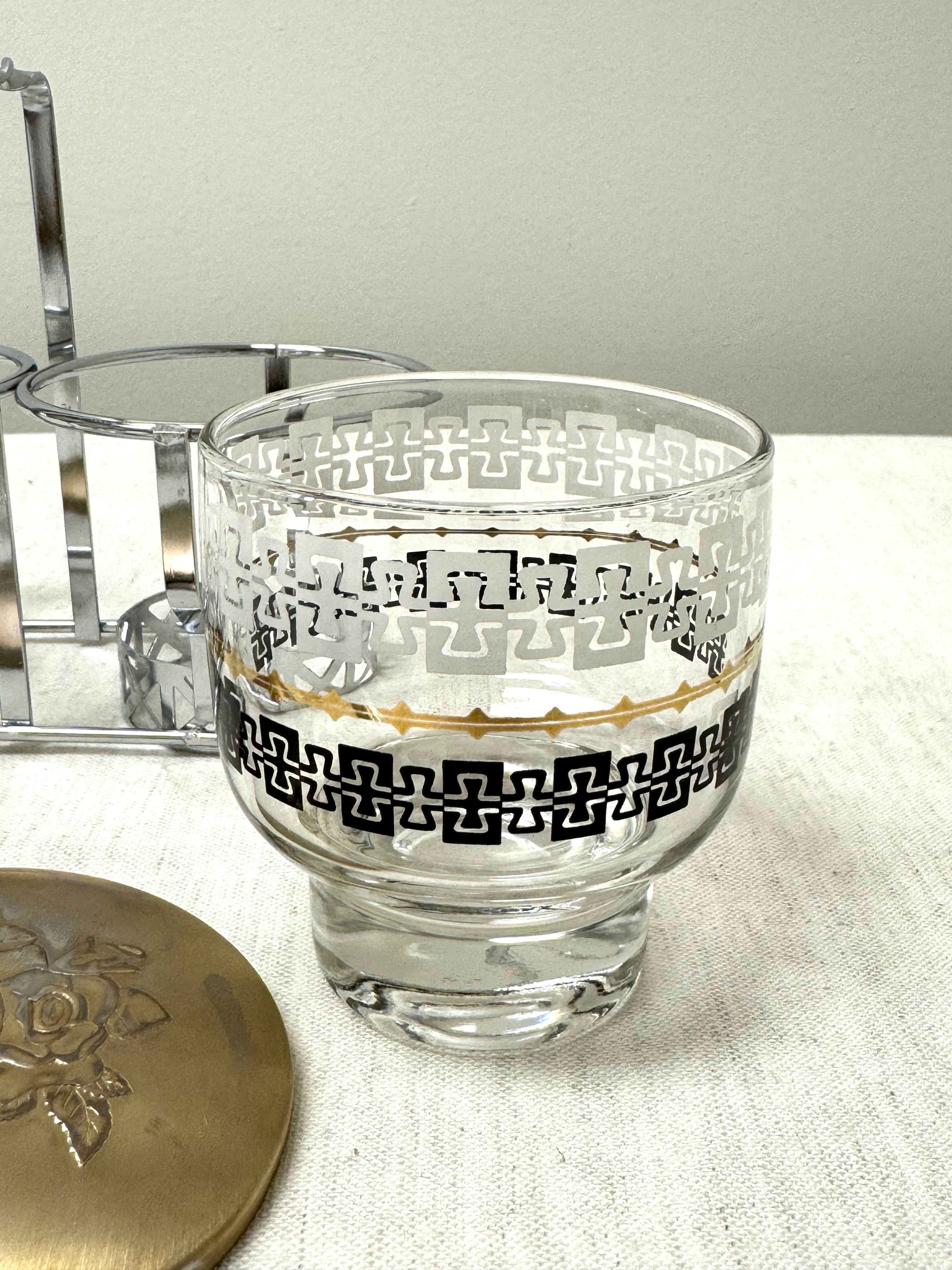 Vintage LIBBEY MCM Condiment Caddy