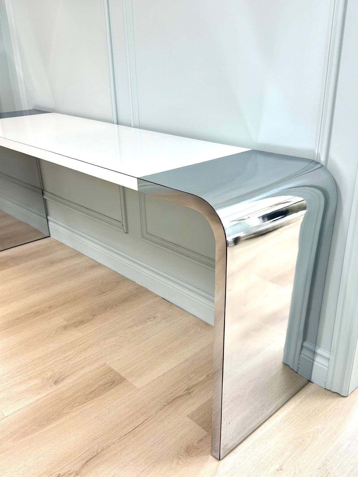 Two-tone Waterfall Console