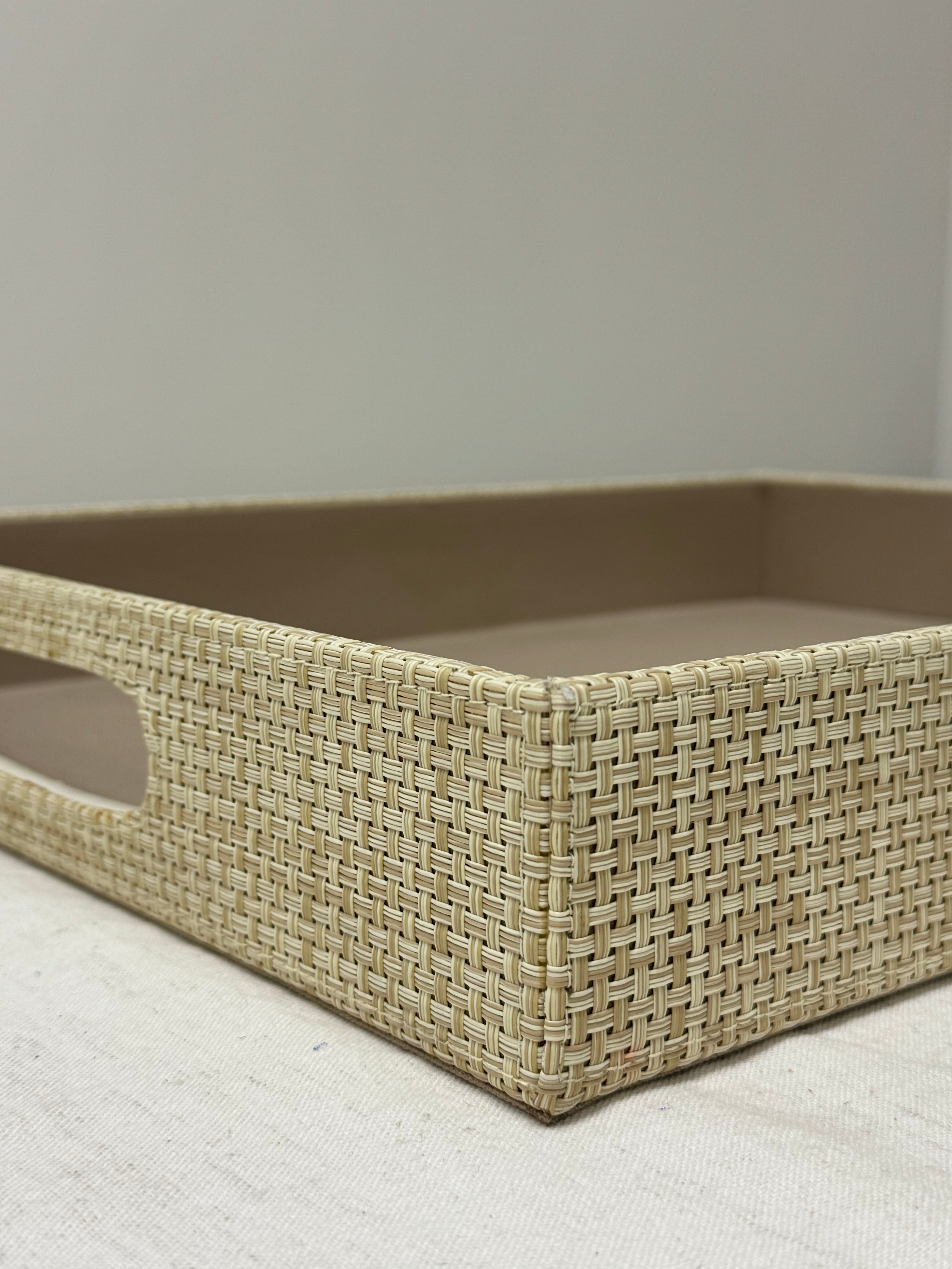 Natural Basketweave 18" x 14" Tray