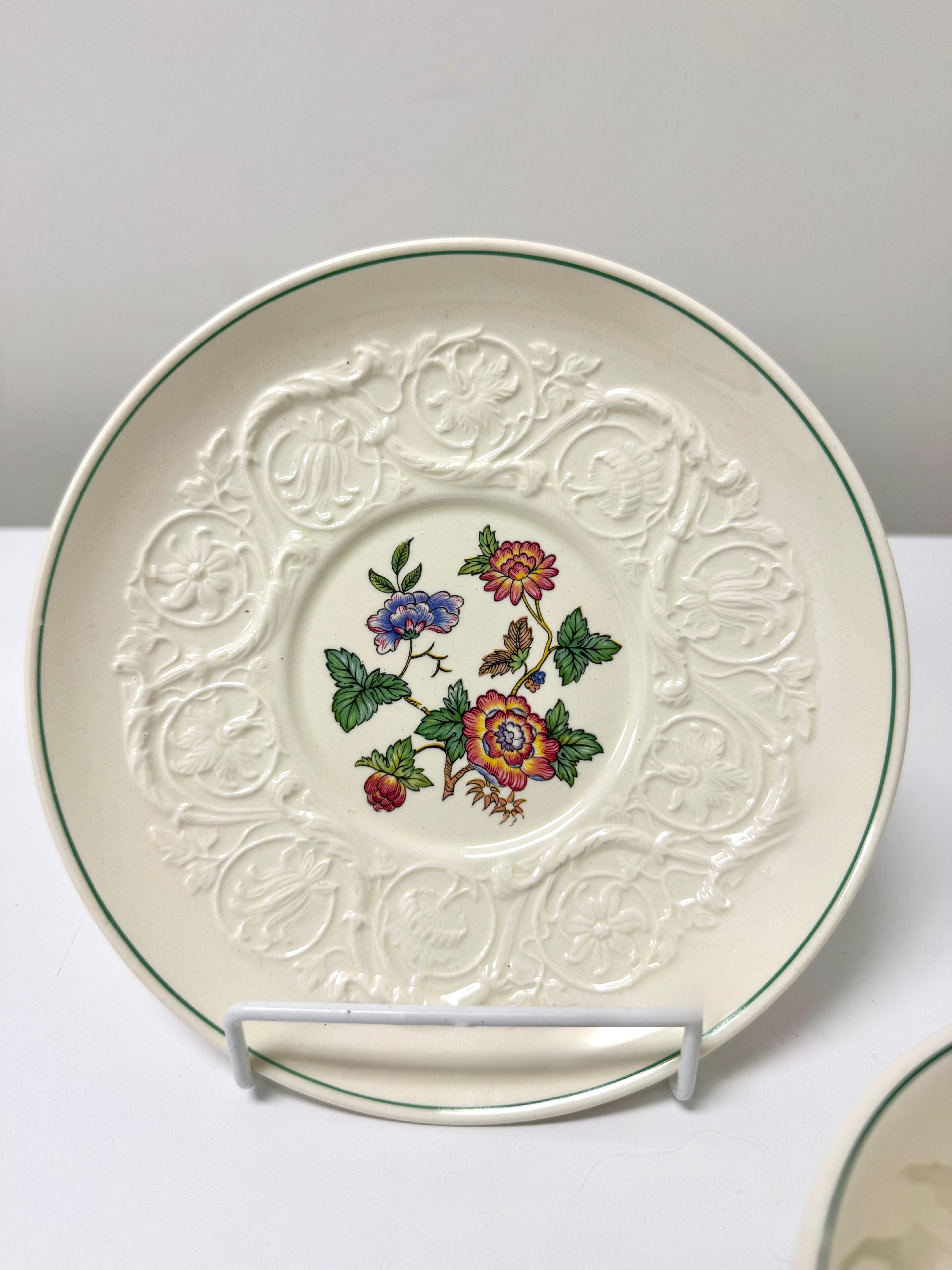 WEDGWOOD 'Tapestry' Cream Soup Bowl & Plate
