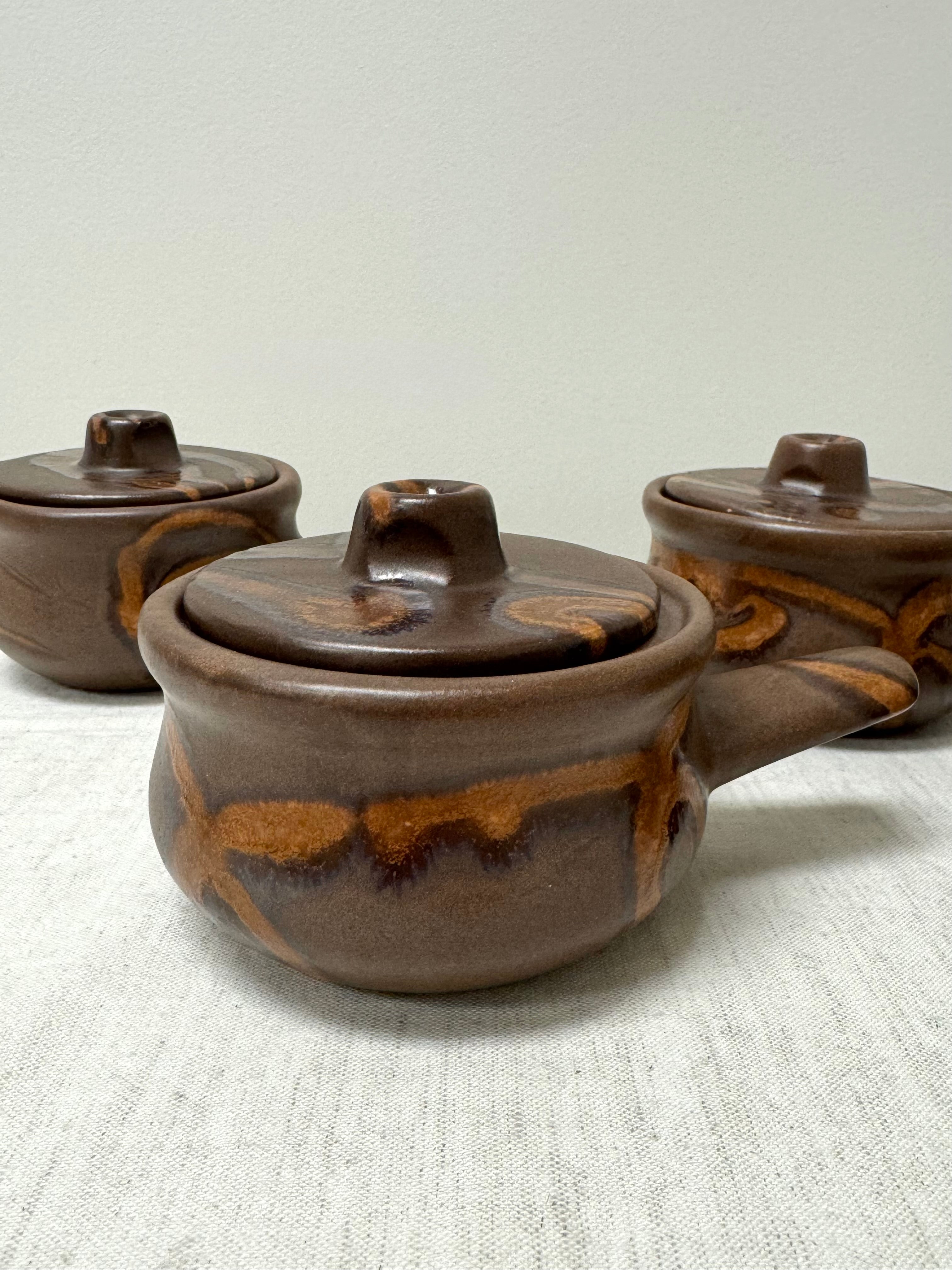 Vintage Laurentian Pottery Onion Soup Bowls Set of 4