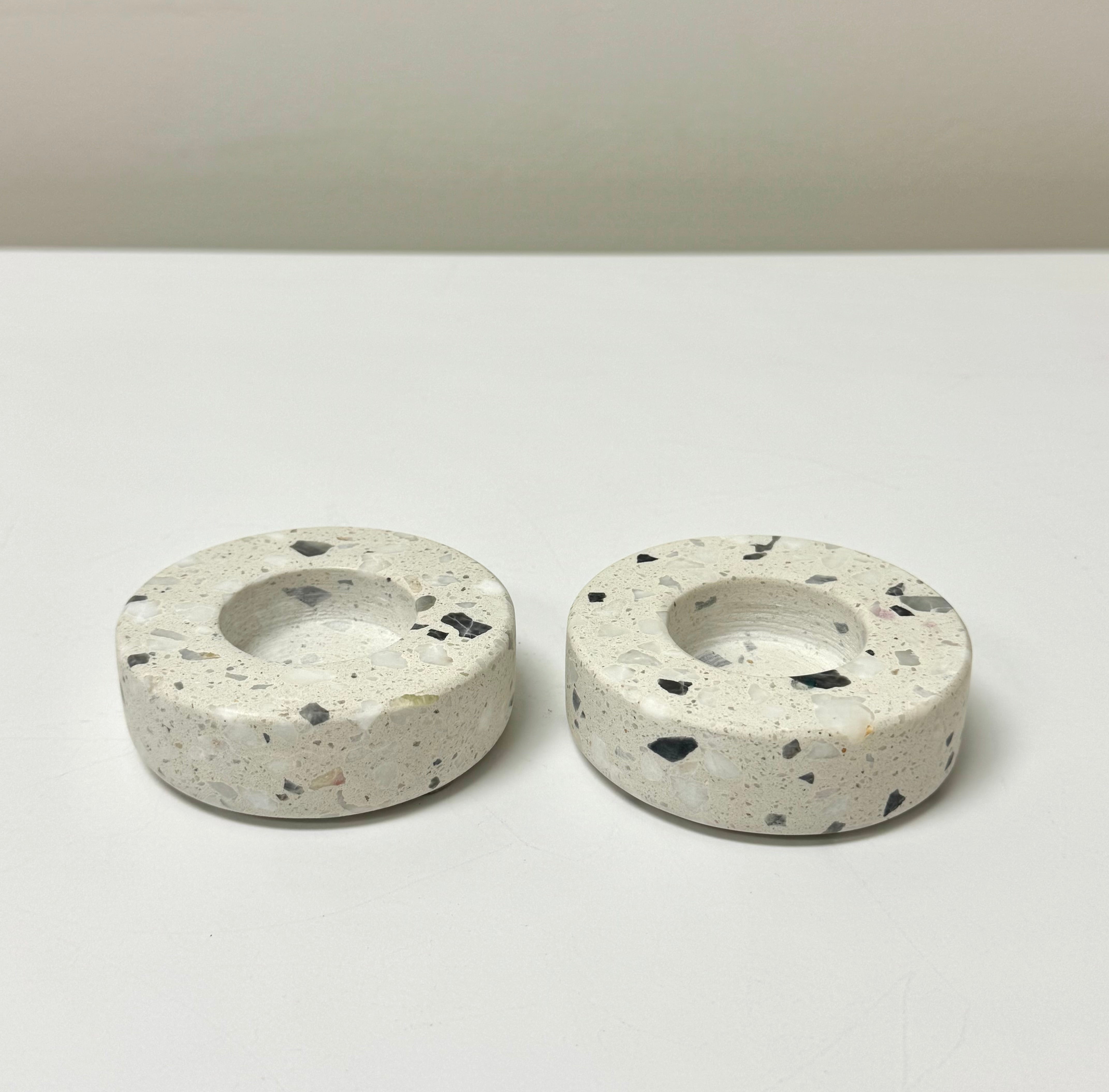Terrazzo Tealight Holders Set of 2
