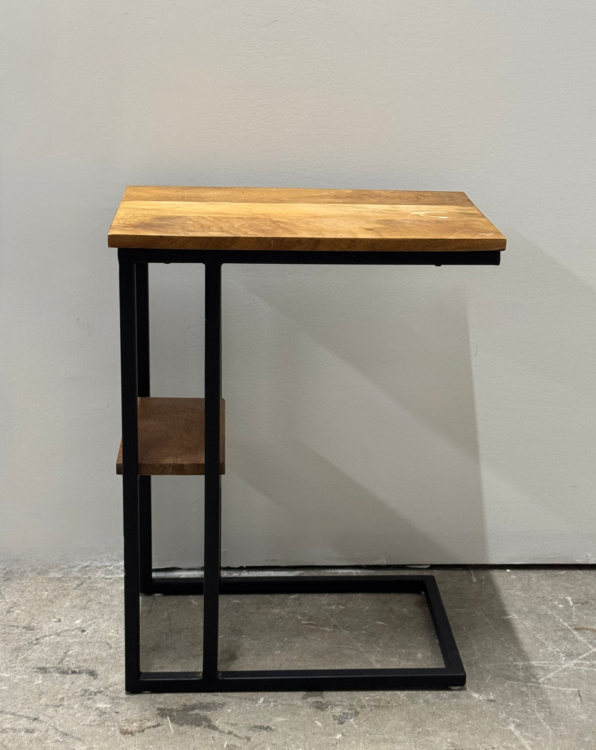 Industrial L-shaped Side Table