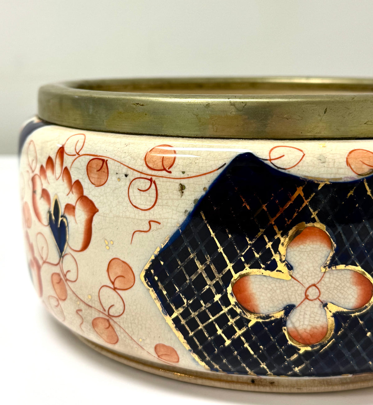 Antique English Imari Centrepiece Bowl