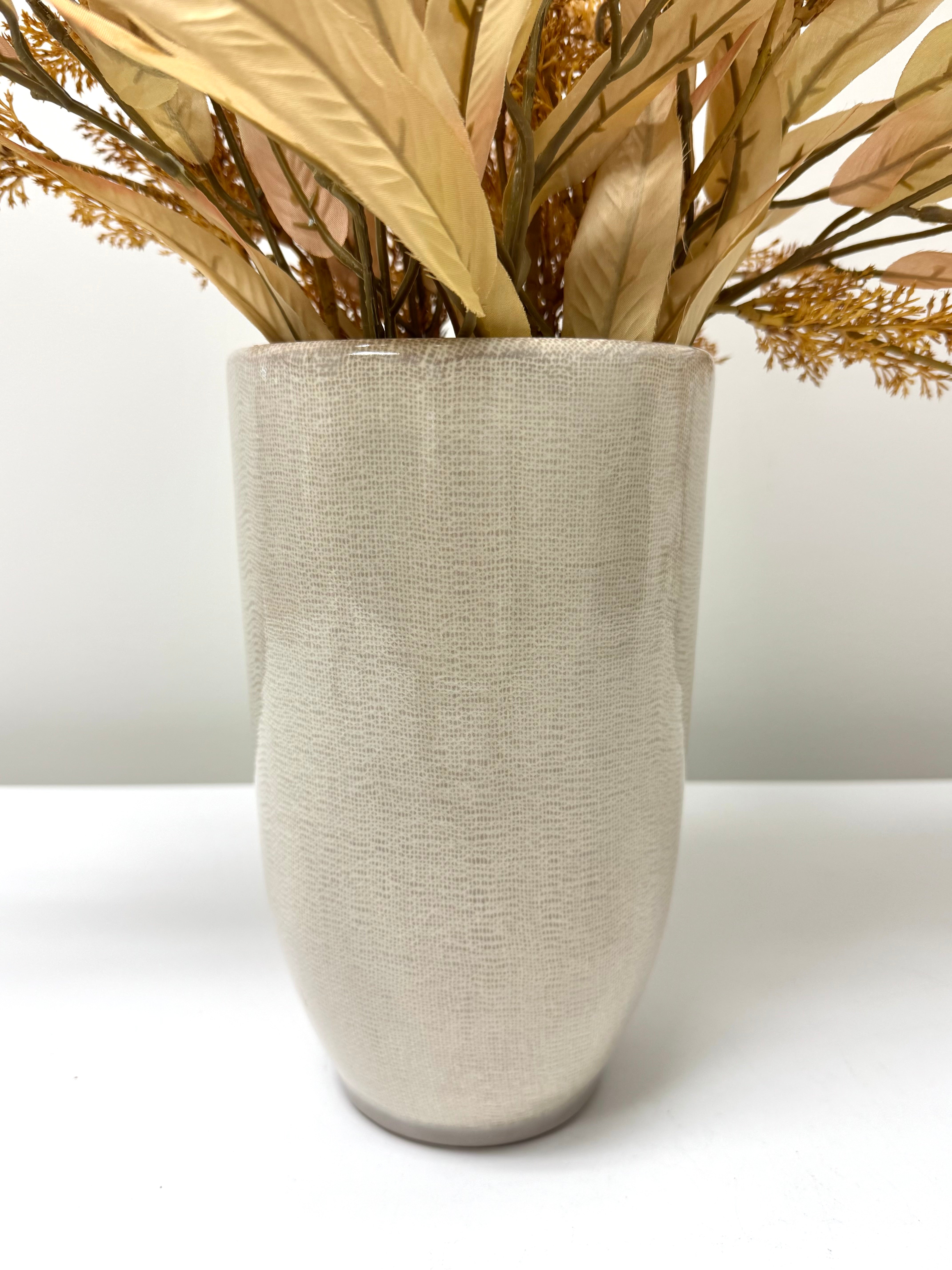 Eucalyptus Bundle in Beige Vase