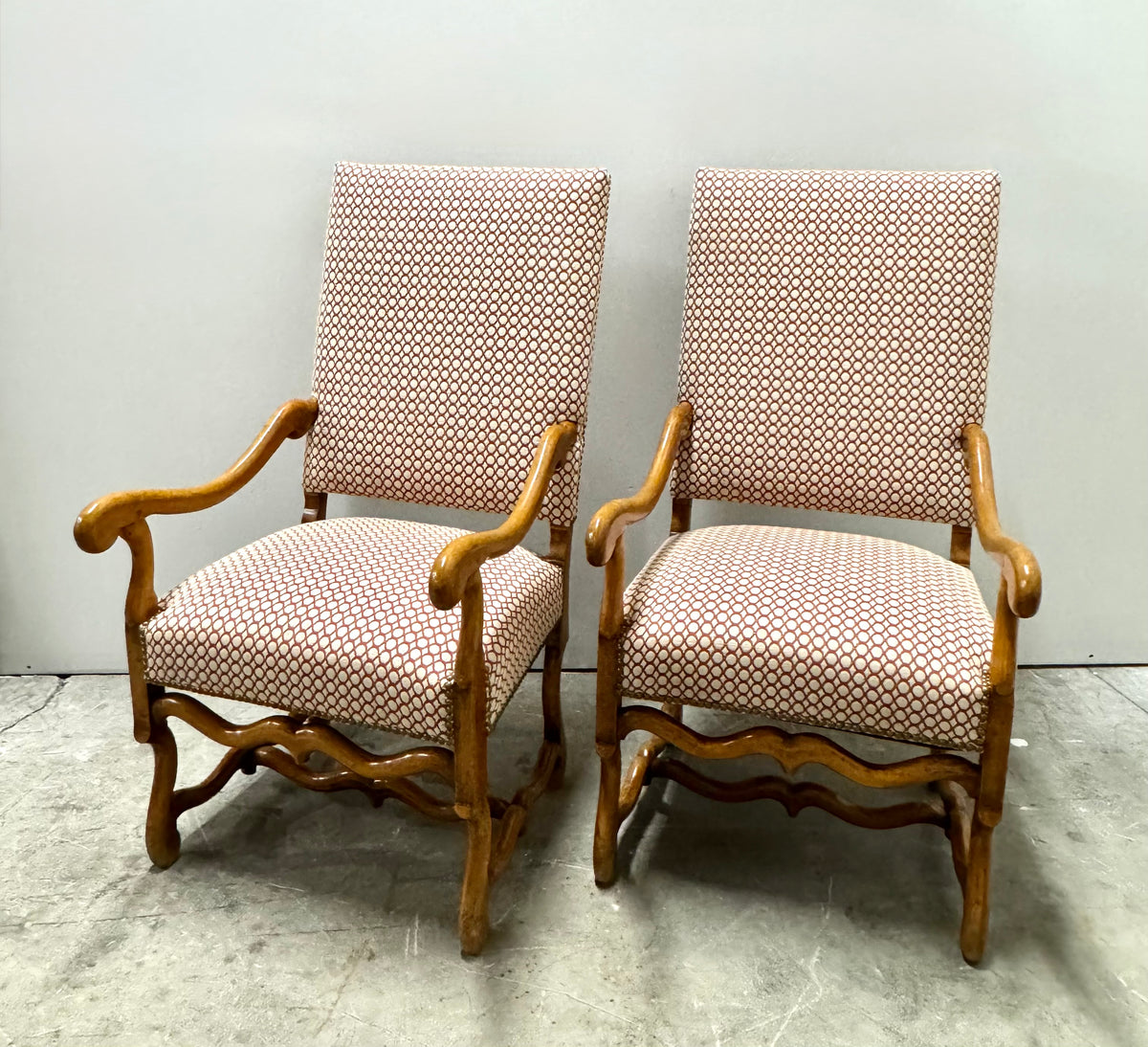 Country French Arm Chairs Set of 2
