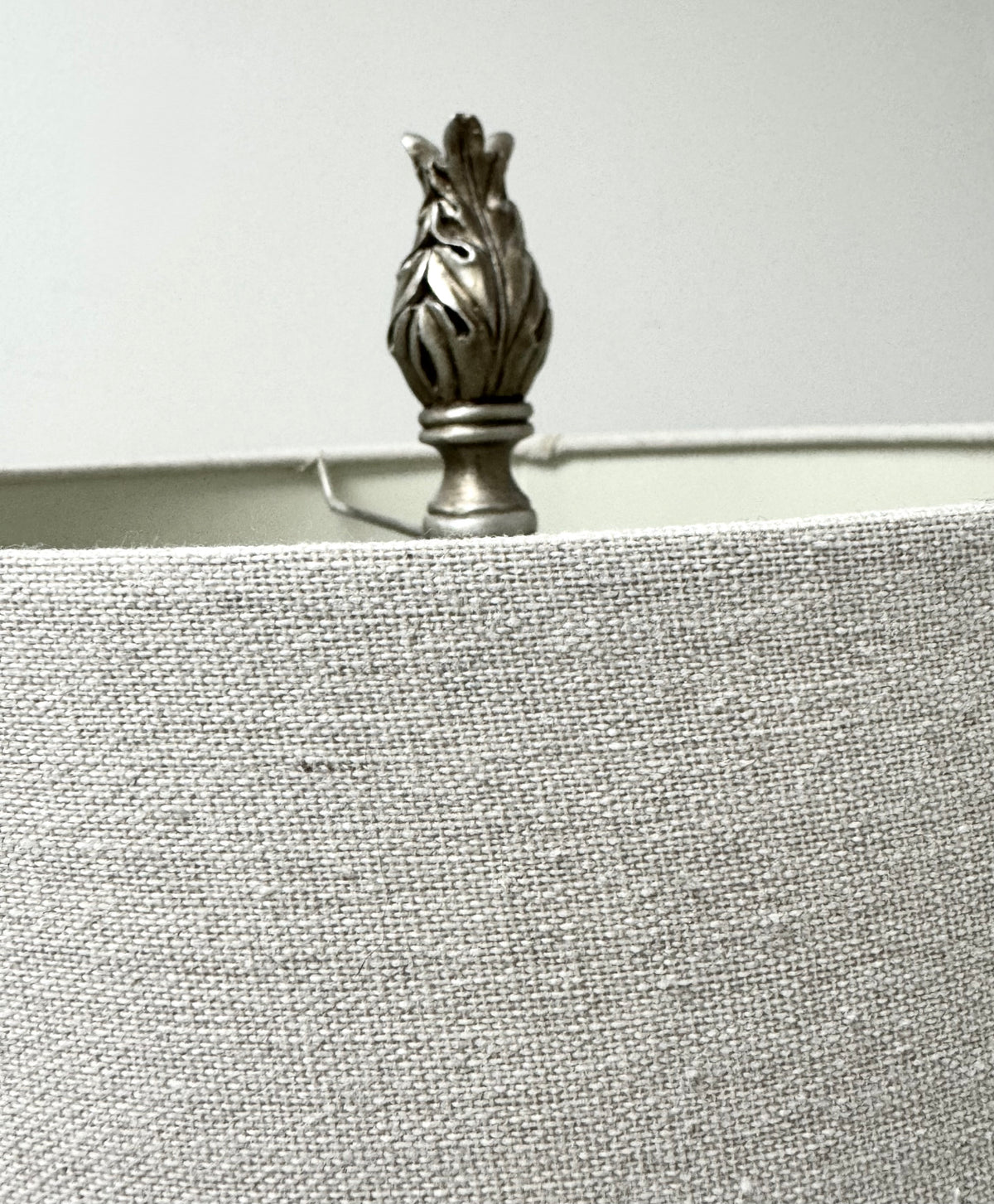 Old Silver Rope-twist Buffet Lamp