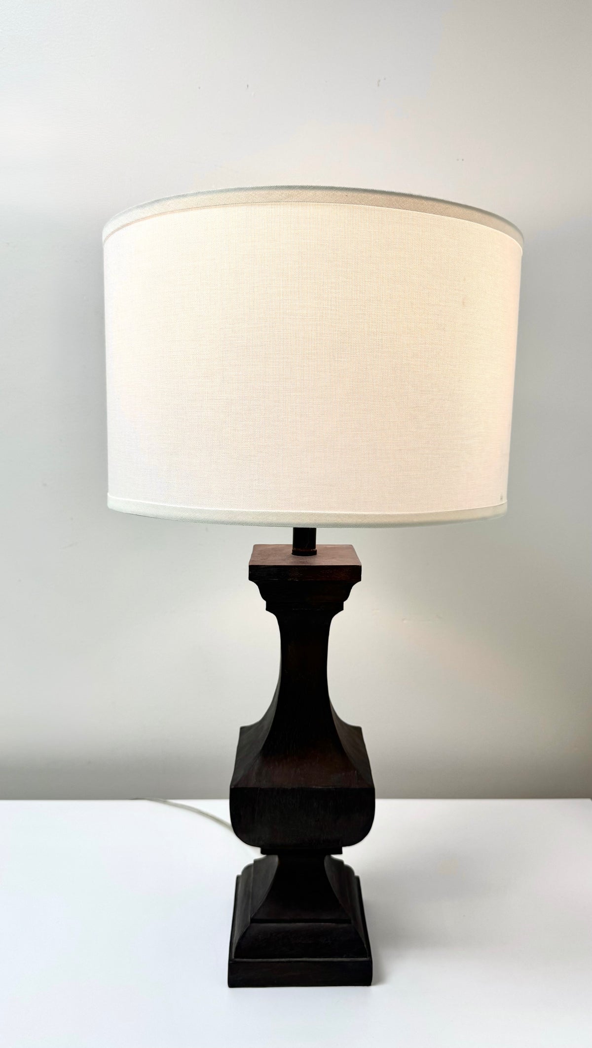 Rustic Wood Modern Urn Lamp