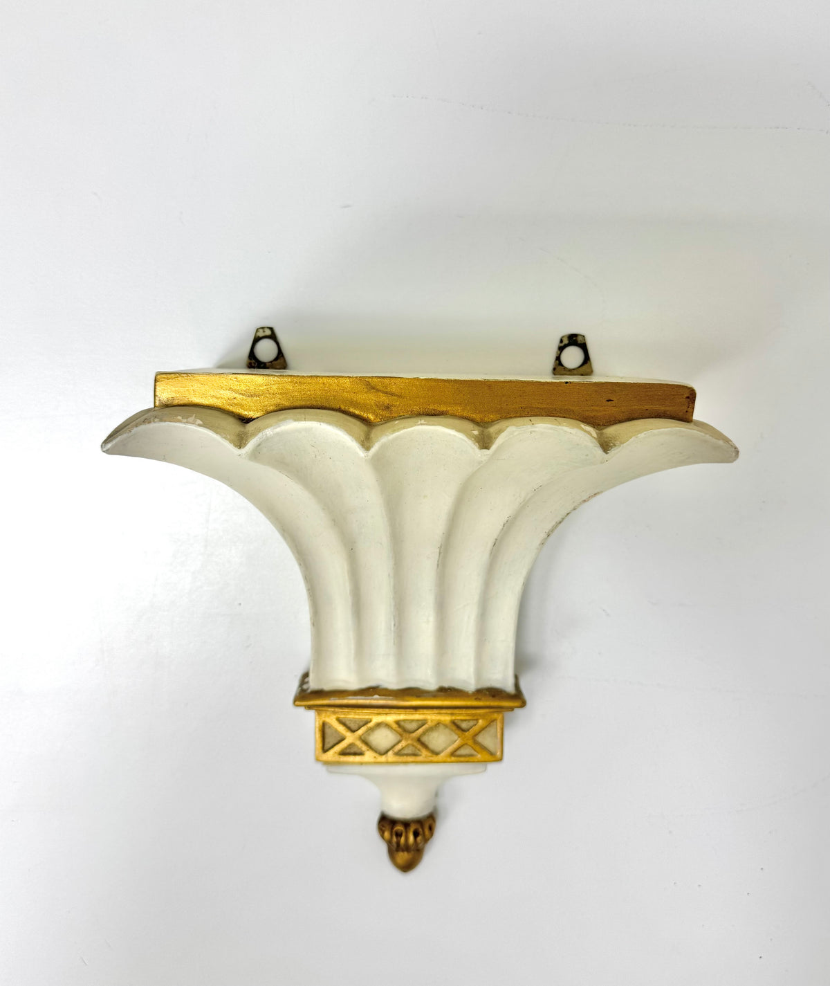 Neoclassical Fluted Wall Shelves Set of 2