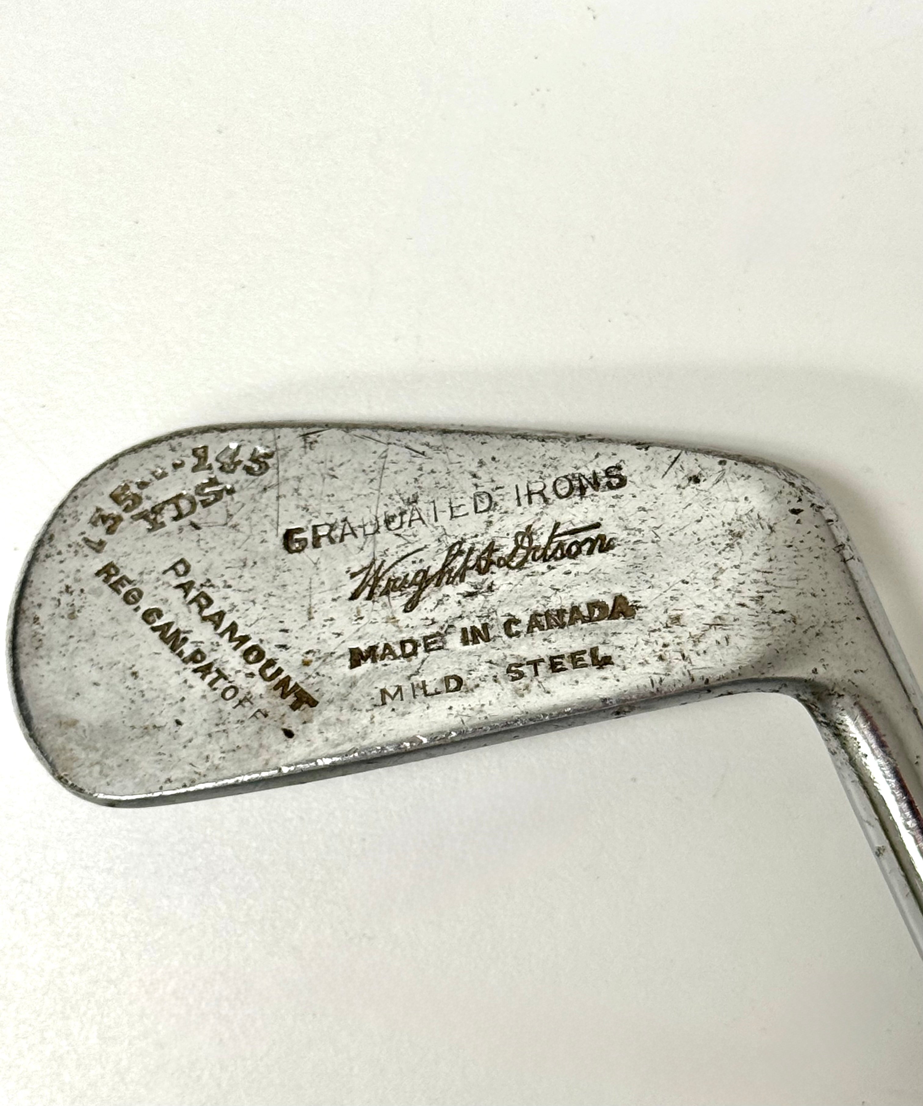 Vintage Set of Golf Clubs in Stovepipe Bag