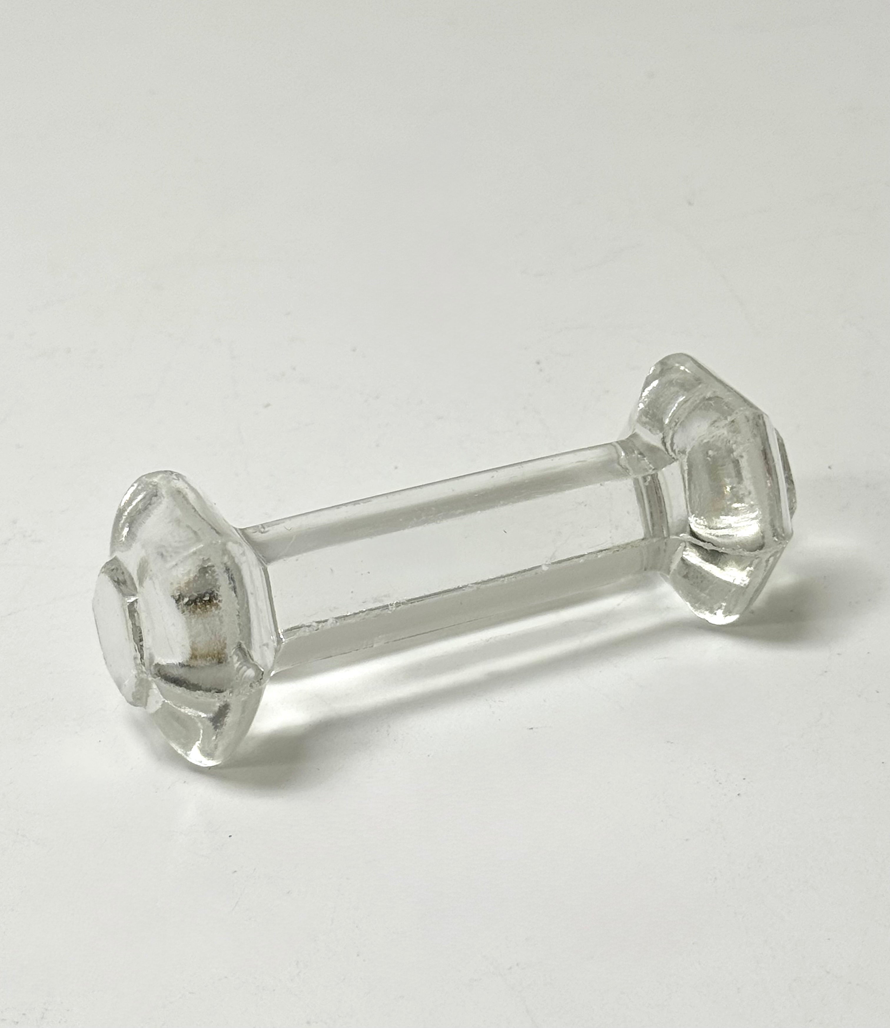 Vintage Faceted Glass Utensil Rest