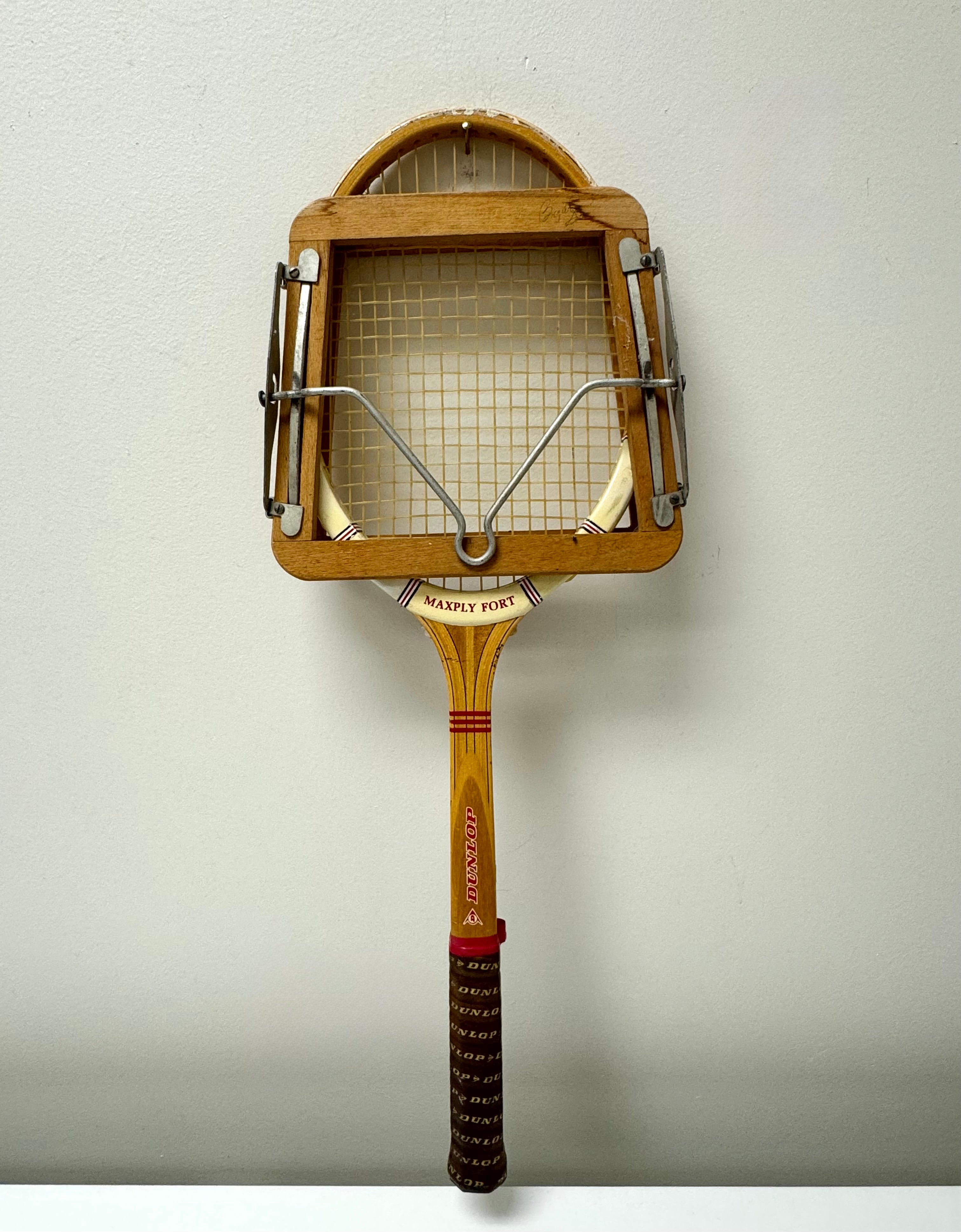 Vintage Dunlop Maxply Tennis Racket with Press