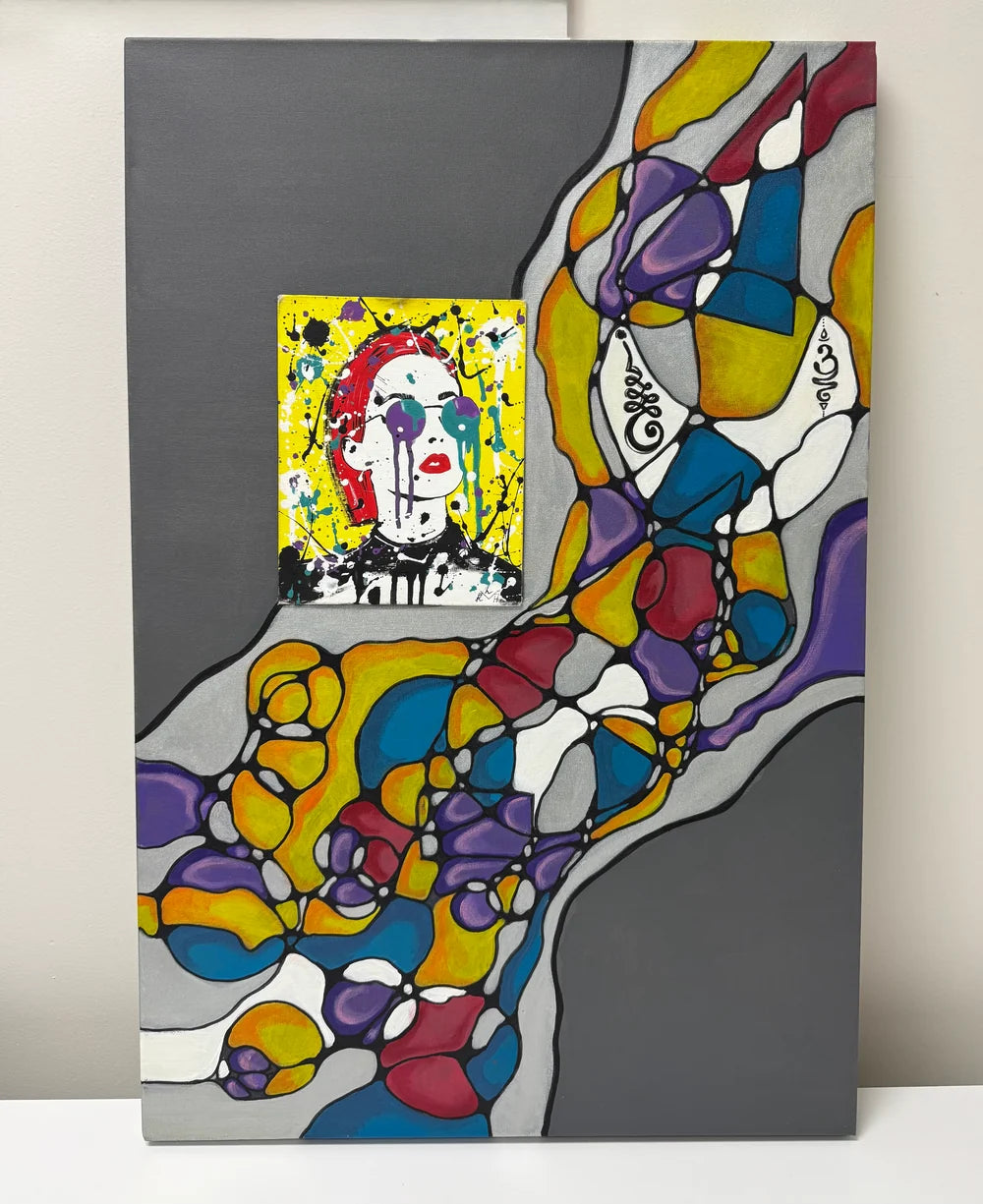 Mixed Media Canvas Pop Art *FINAL MARKDOWN*