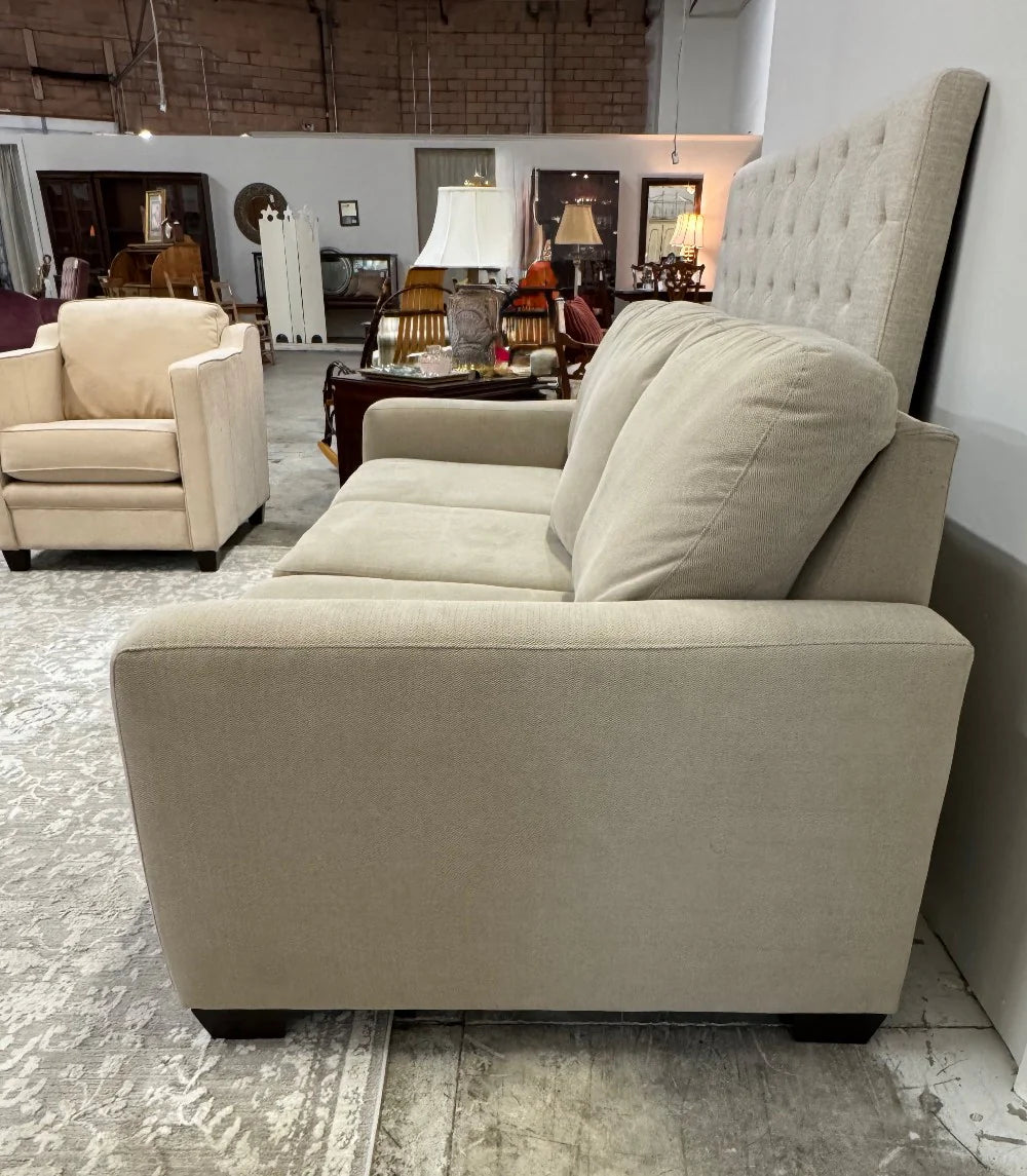 Light Tan Track Arm 81" Sofa
