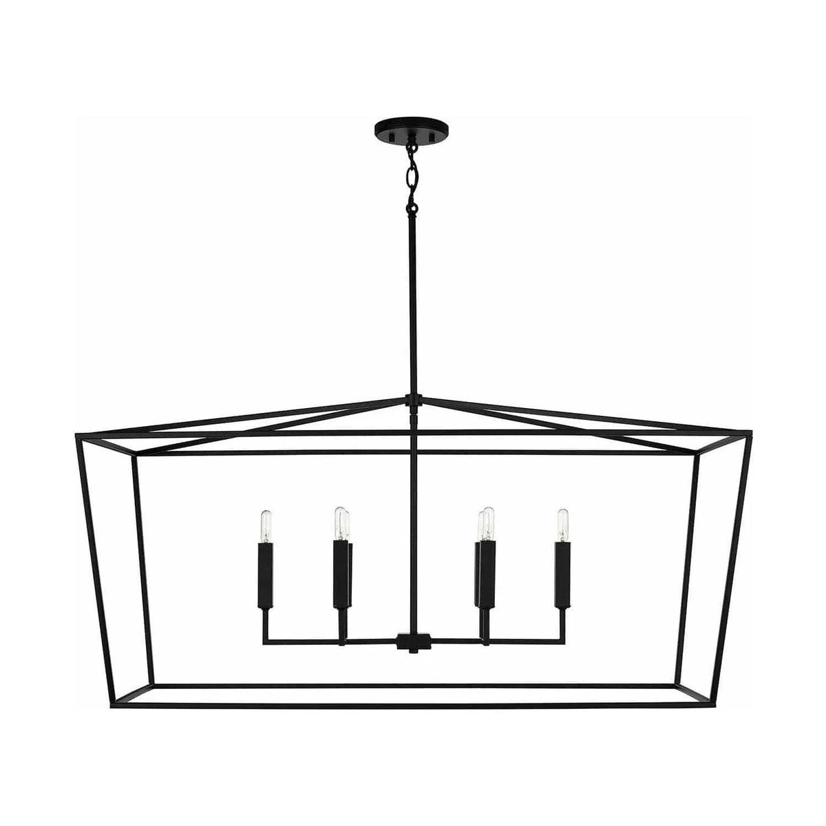 Matte Black Island Pendant Light