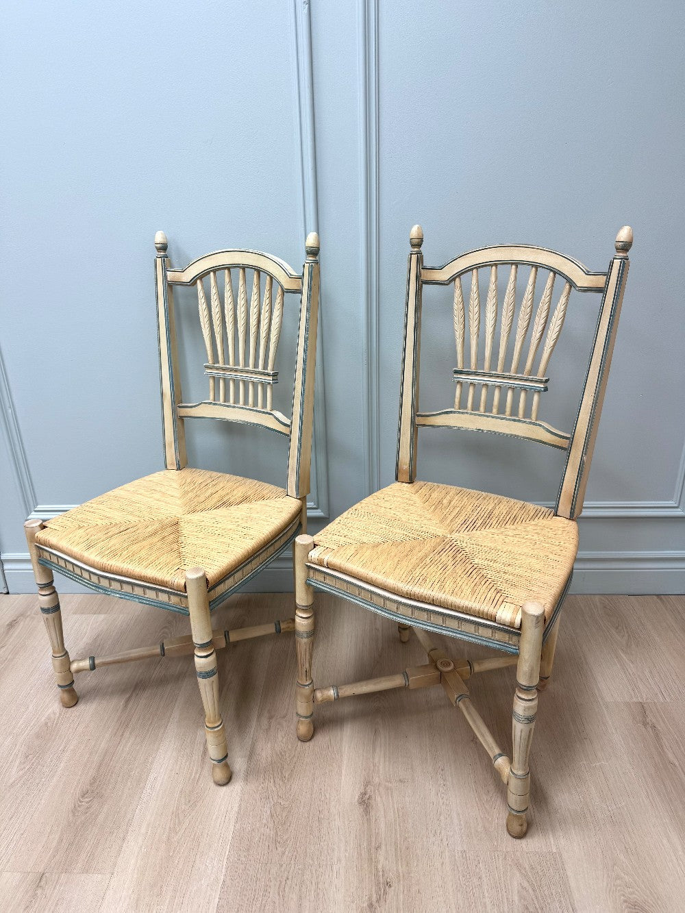 Country French Wheatback Dining Chairs Set of 2|3689