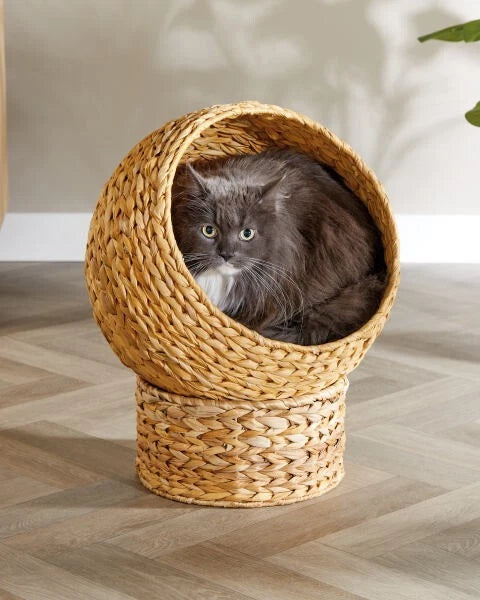 Seagrass Cat Egg Chair/Storage Basket