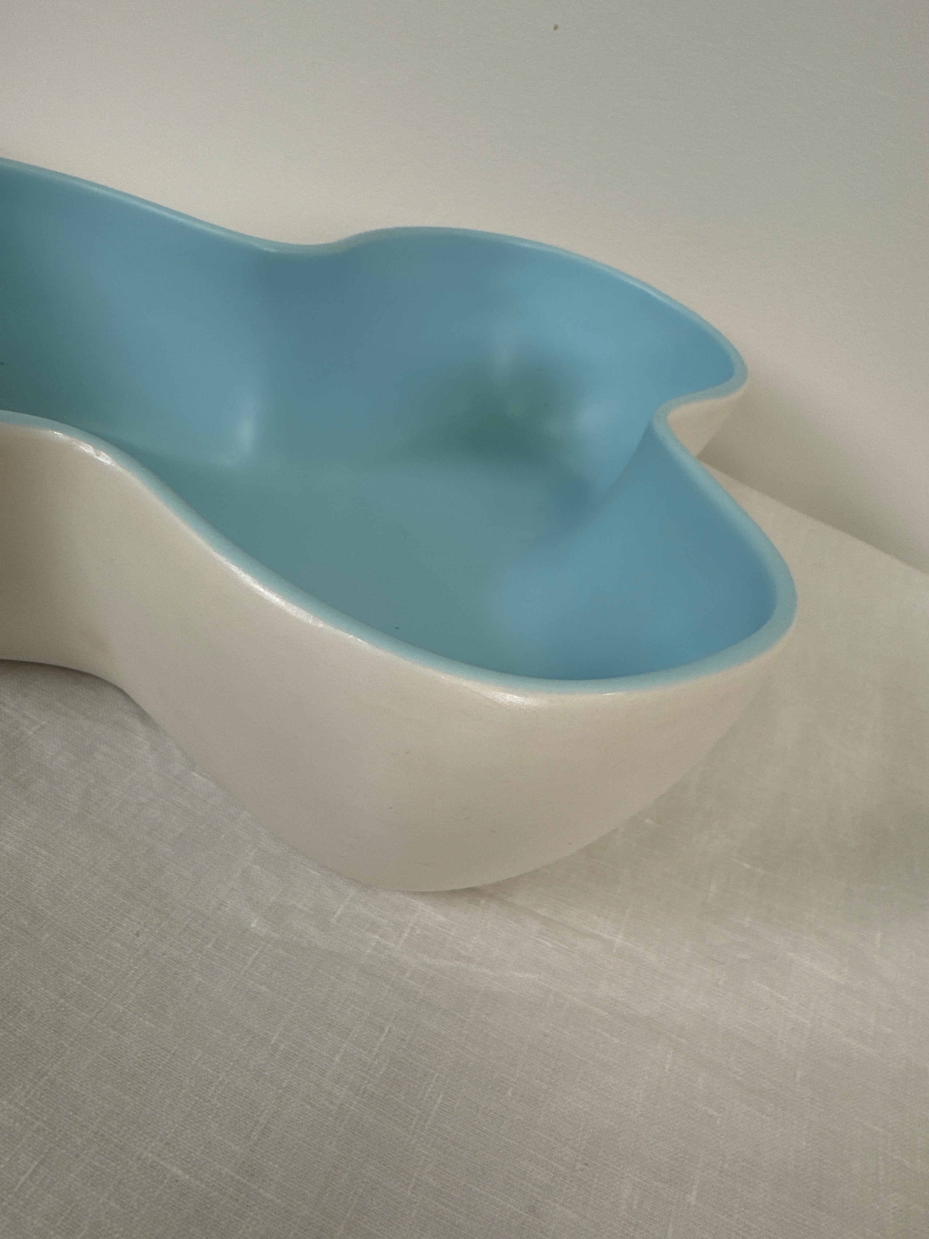 Vintage UMBRA 'Odessa' Blue Ceramic Bowl