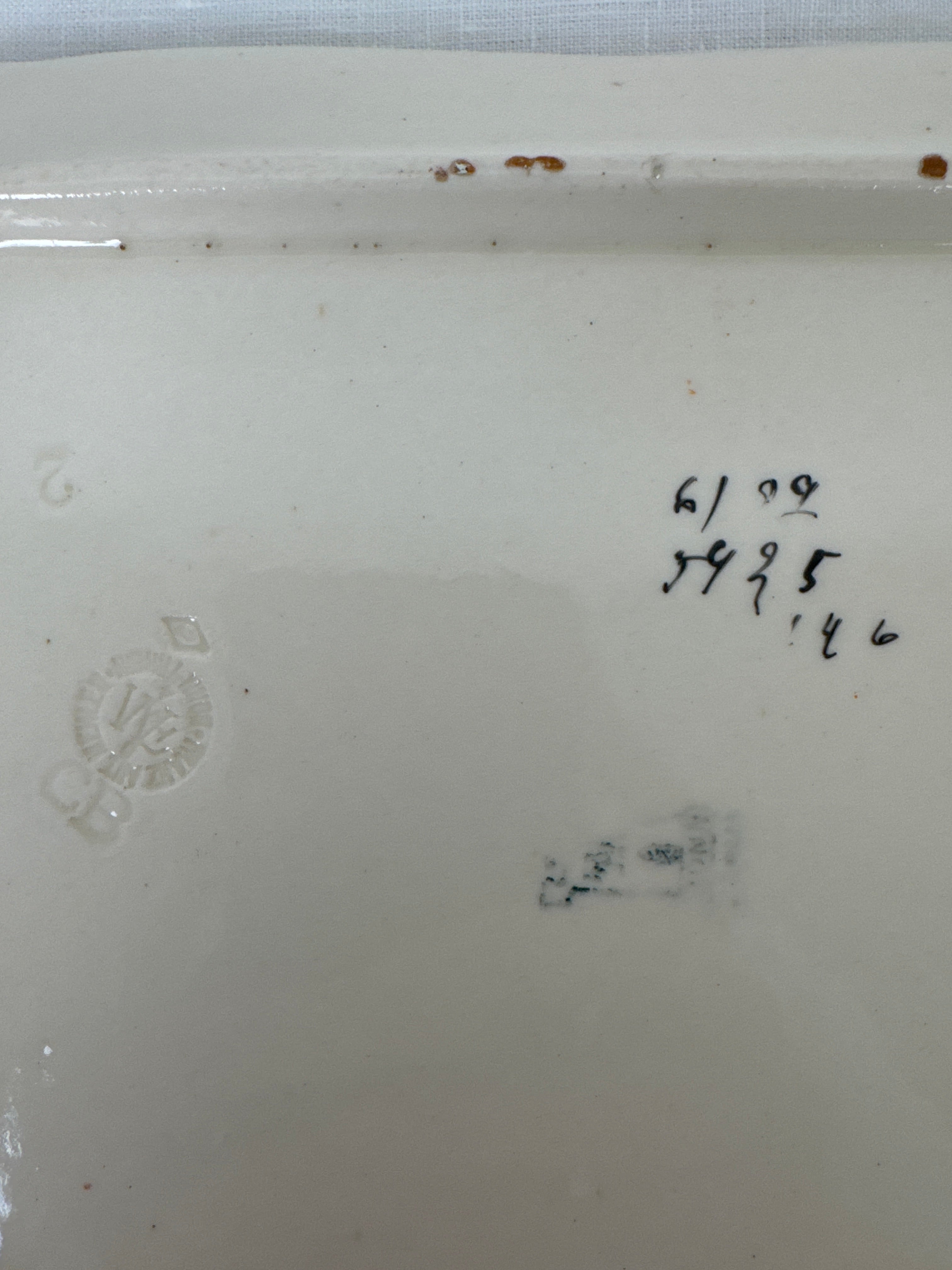 Antique Pastel Floral Cheese Keeper