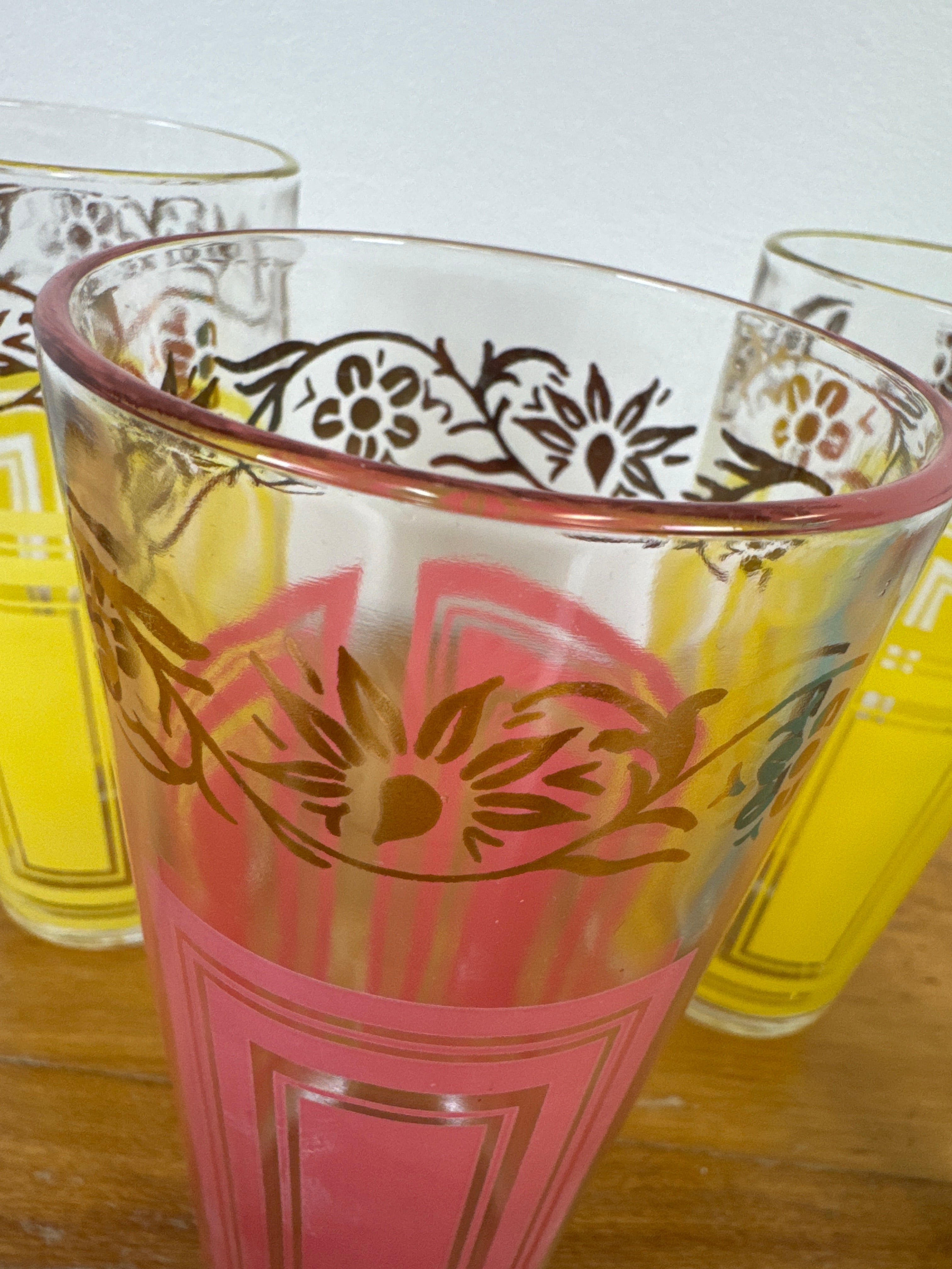 Vintage MCM Glasses Set of 4