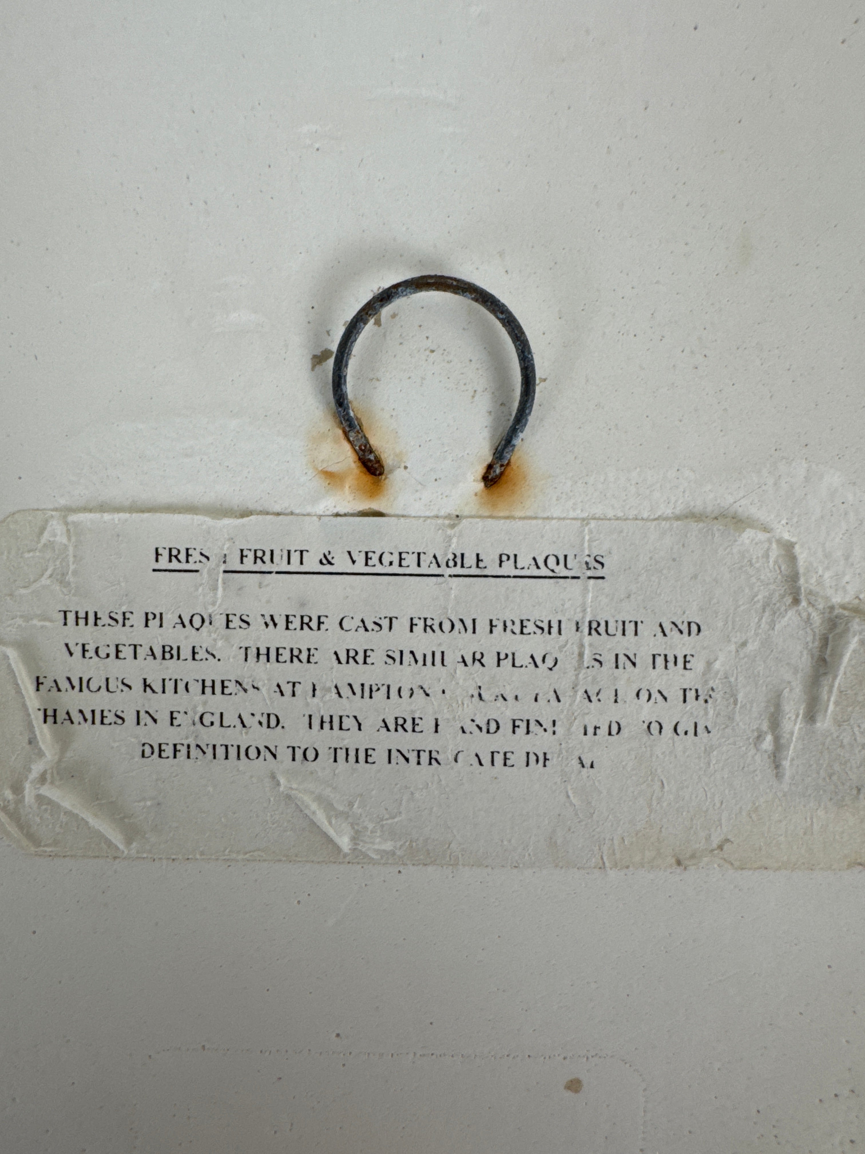 'La Prune' Plaster Wall Plaque
