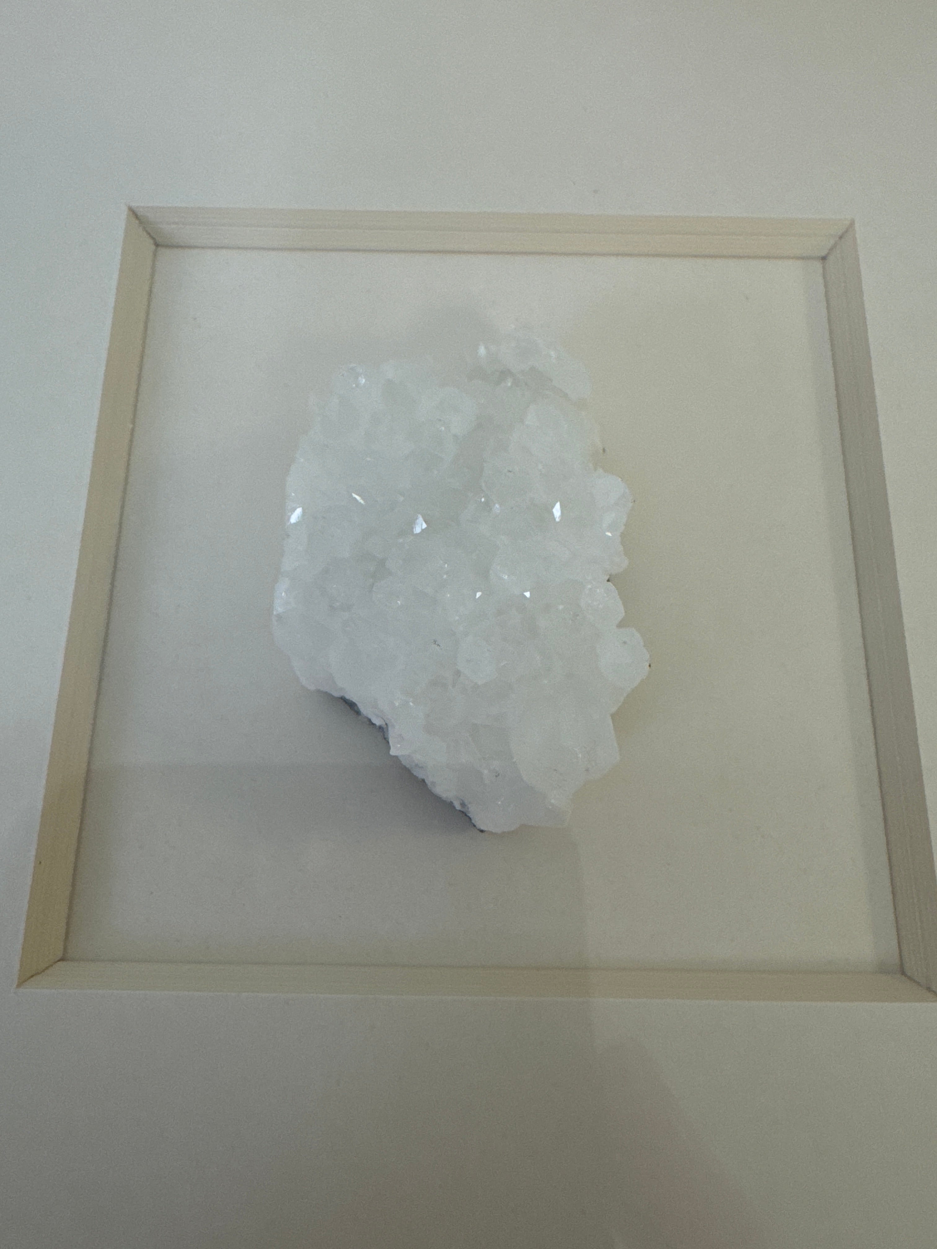 Natural Quartz Crystal Shadowbox