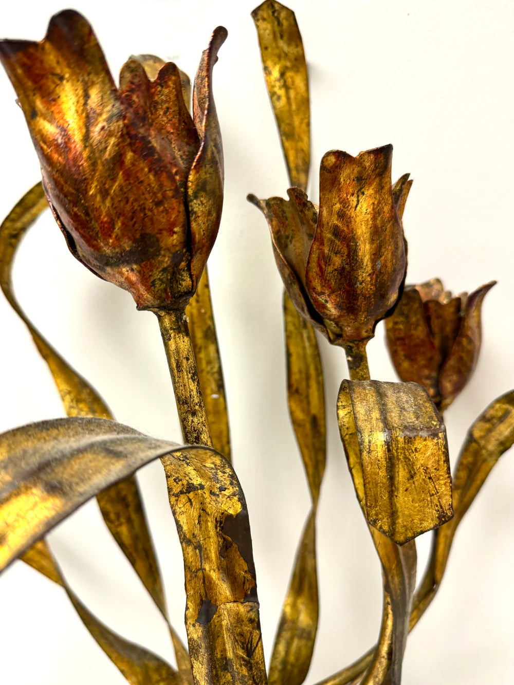 Vintage Florentine Gold Floral Sculptural Wall Decor