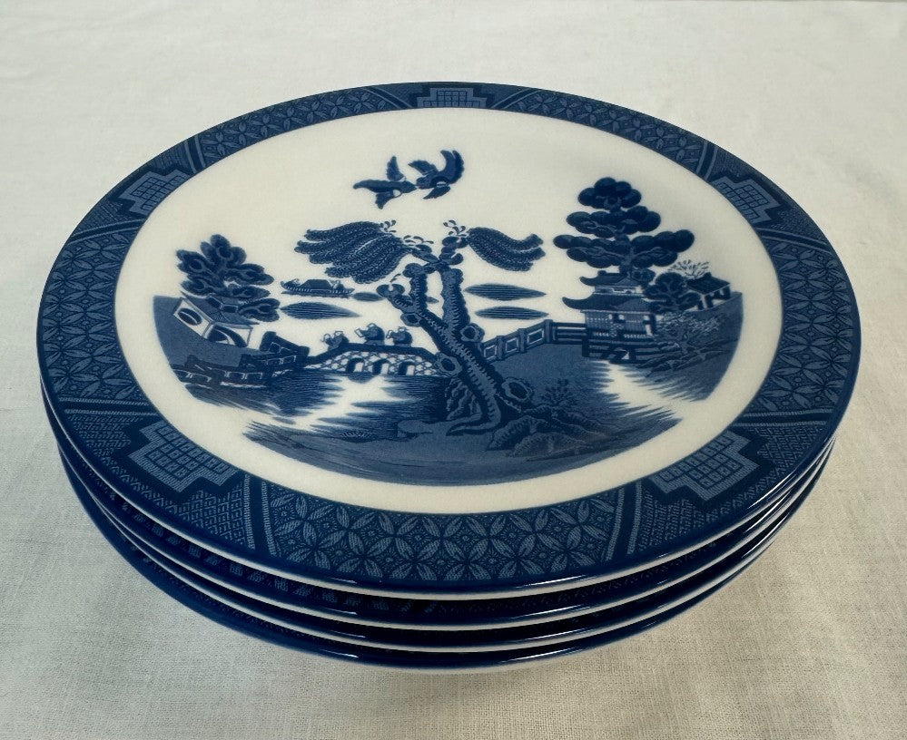 ROYAL DOULTON 'Real Old Willow' 8" Plates Set of 4|466