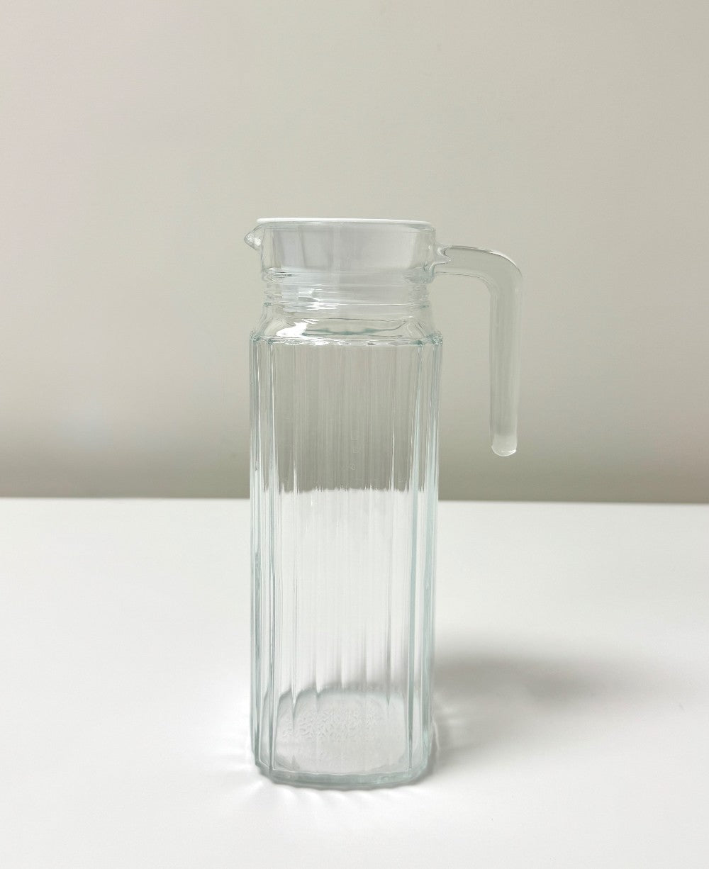 ARCOROC Ribbed Glass Refrigerator Pitcher|7463