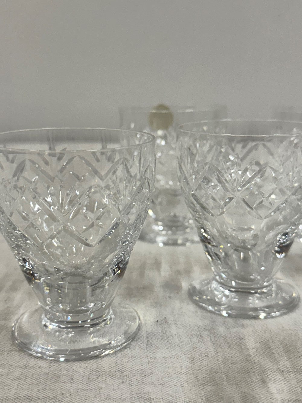 WEBB CORBETT Crystal Small Juice Glasses Set of 8|1320