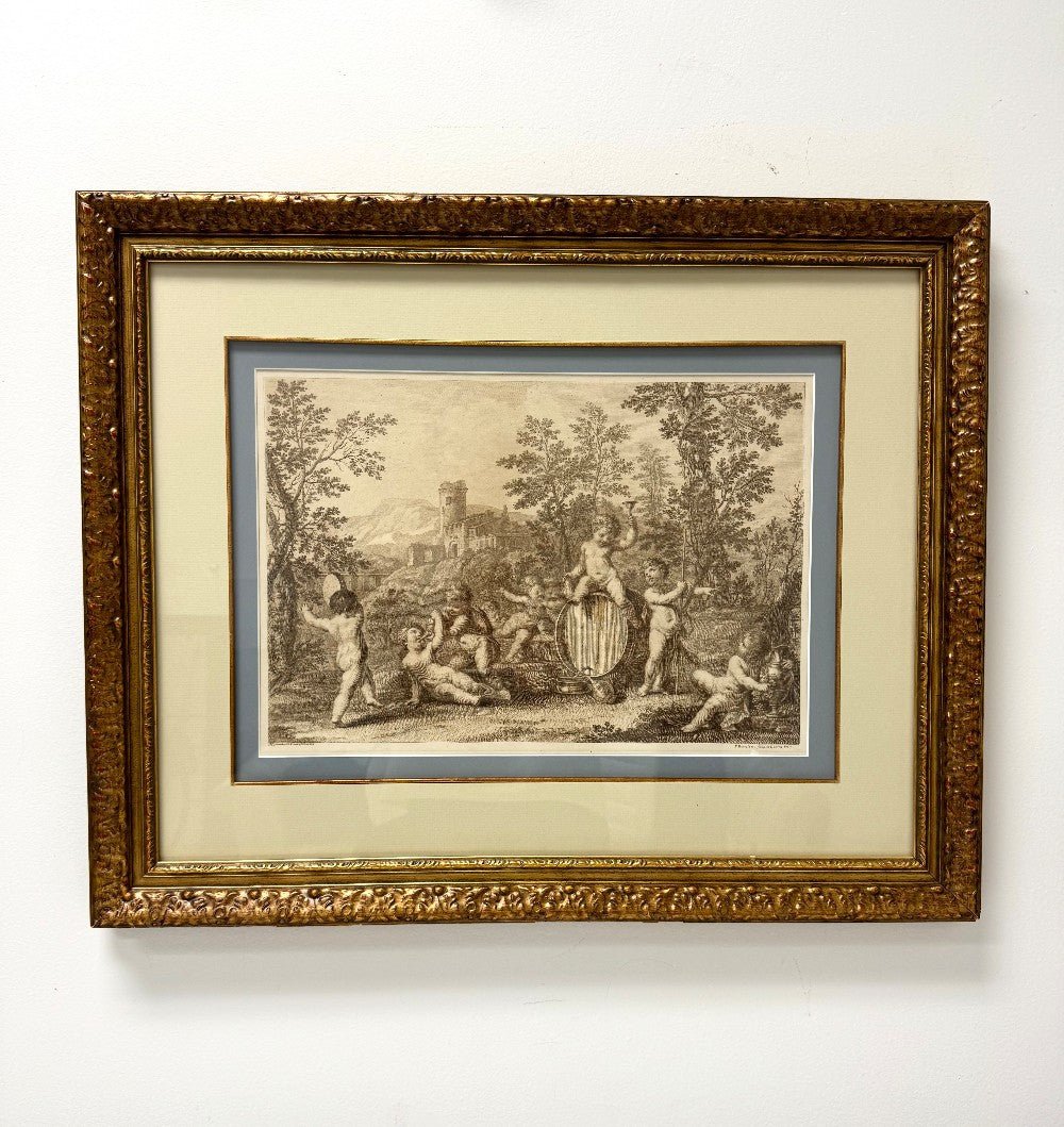 'Bacchanalian Children with Barrel' Print|4367