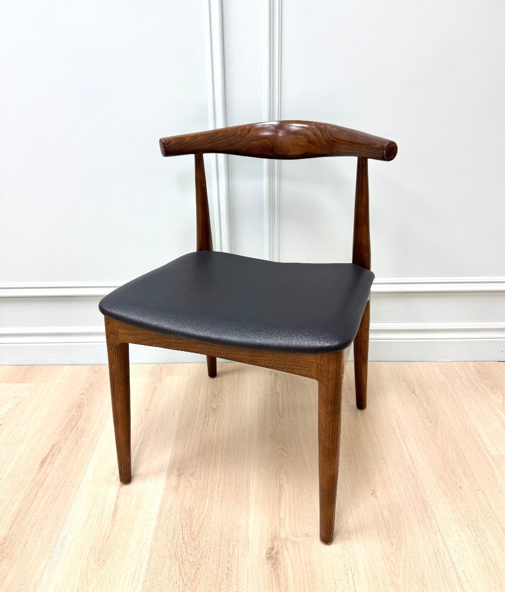 Walnut Elbow Chair (20"W x 18"D x 29-1/2"H)|6528