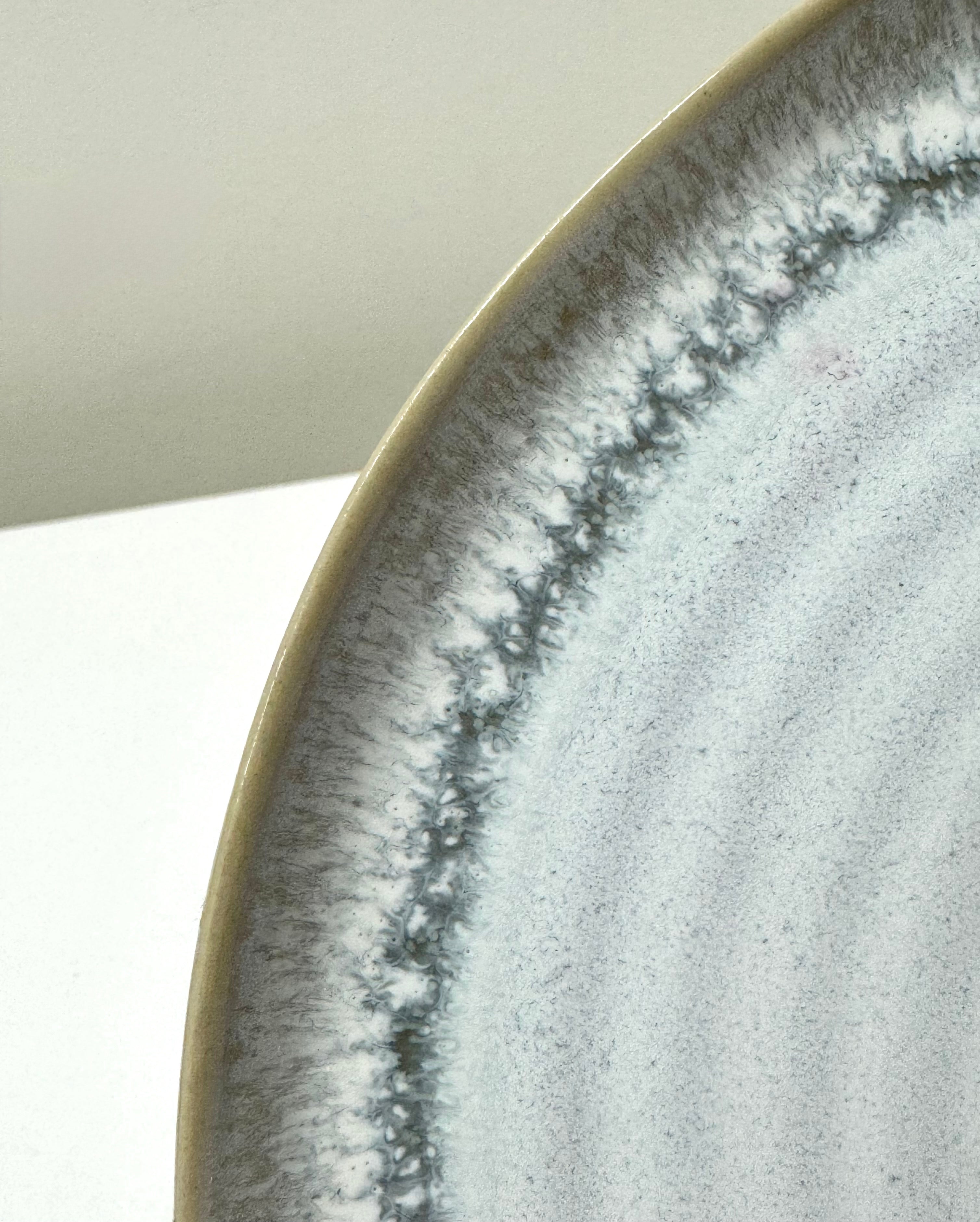 BARCELA Reactive Gray 8-1/2" Plate