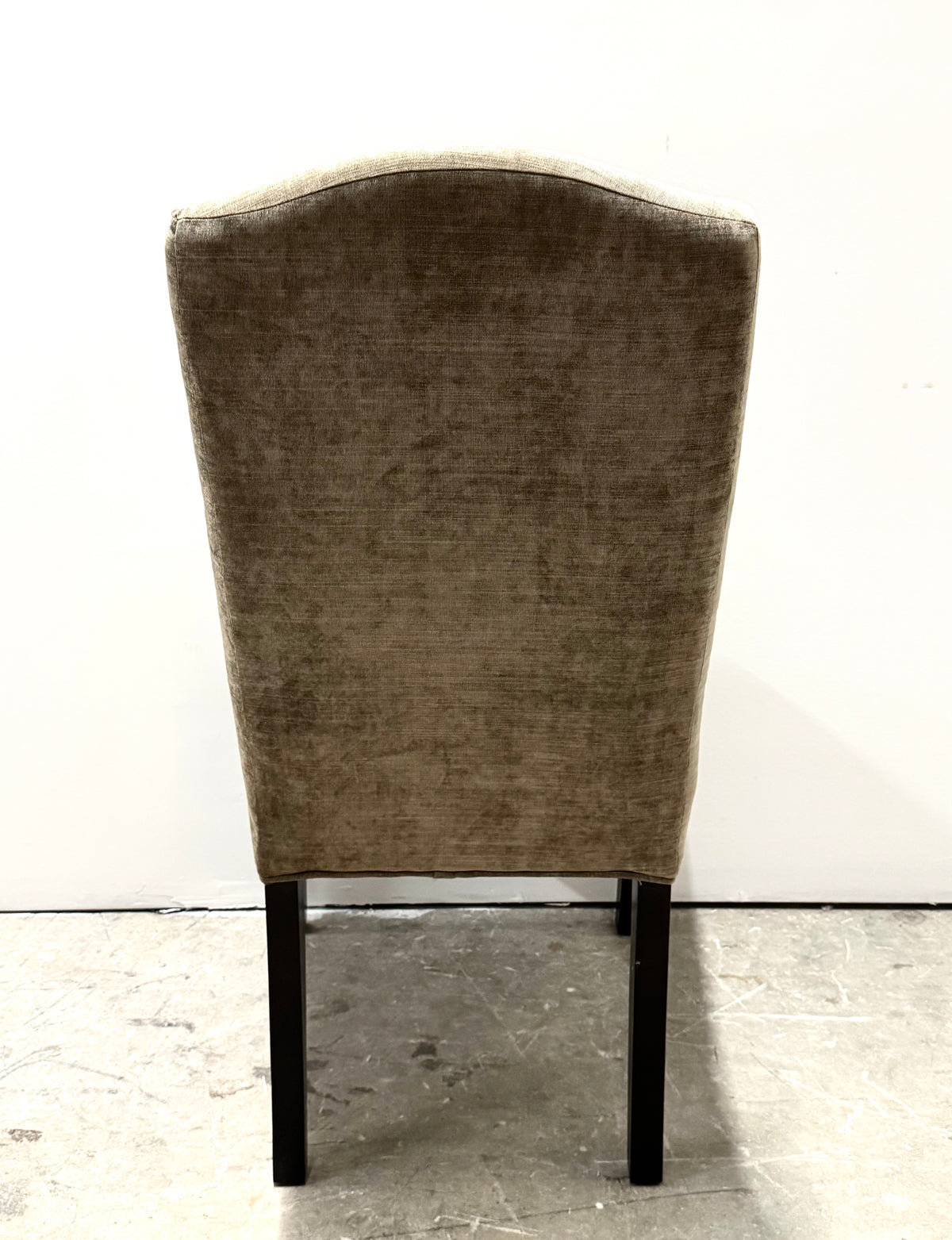 Taupe Textured Velvet Dining Chairs Set of 4
