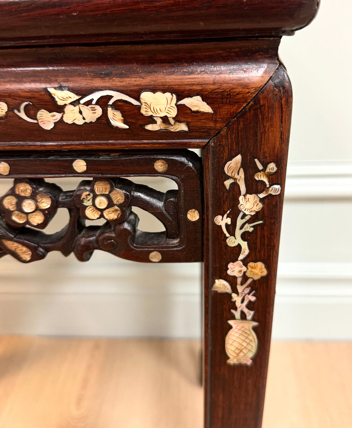 Mother-of-pearl Inlaid Side Table