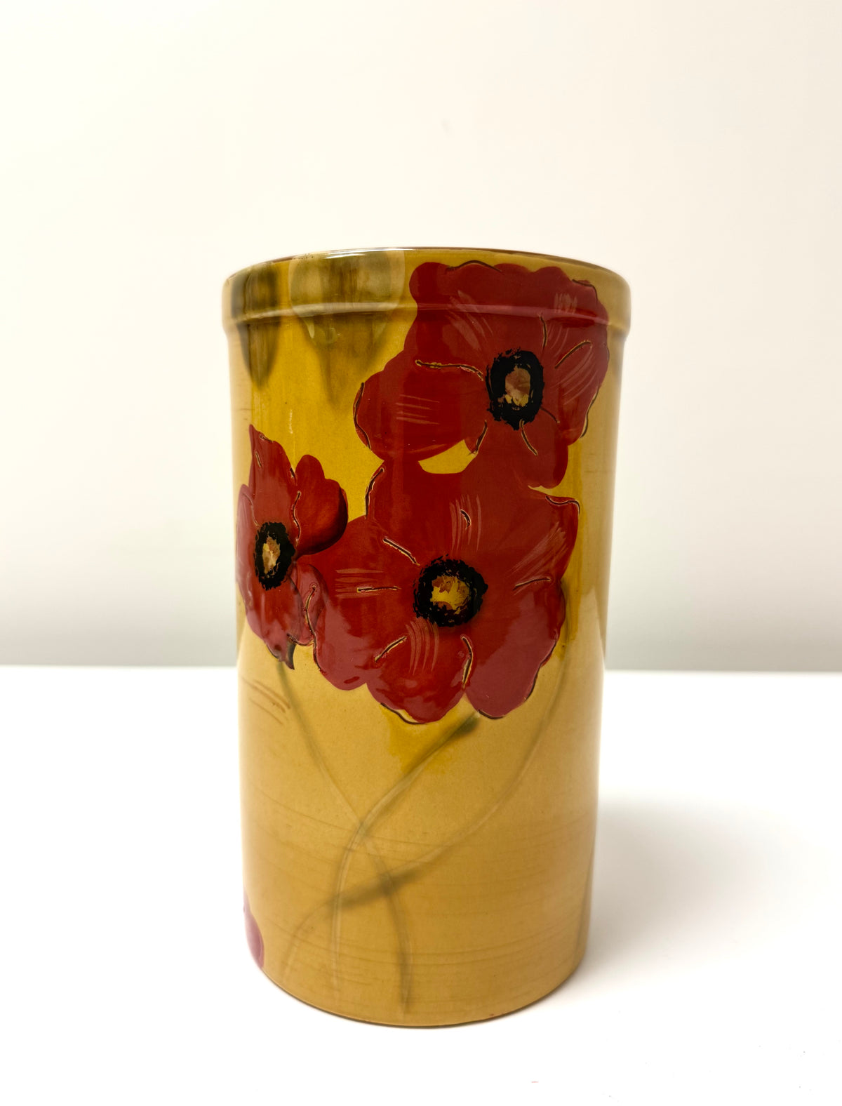 Poppy Vase with Autumn Florals