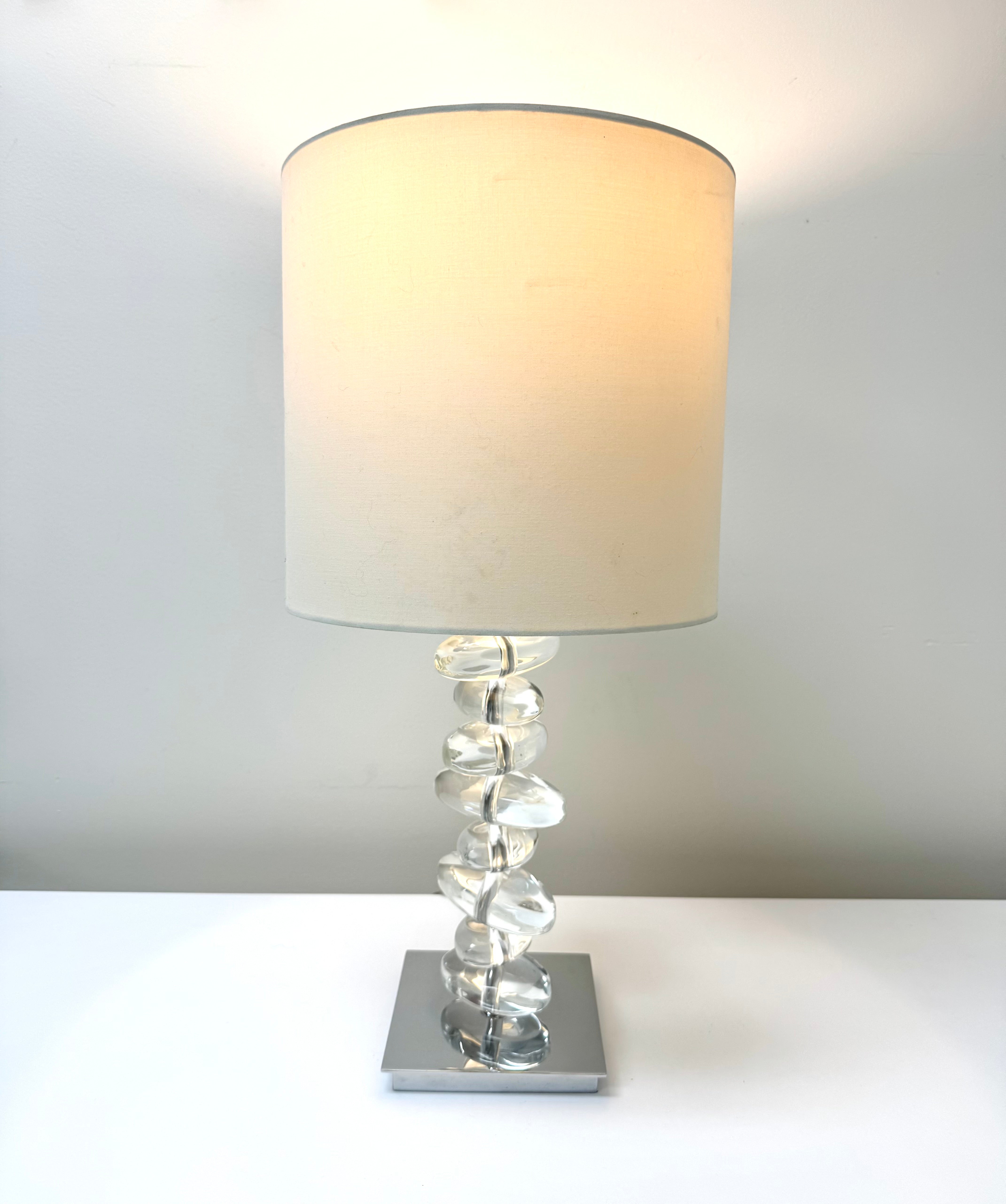 Glass Pebble Lamp