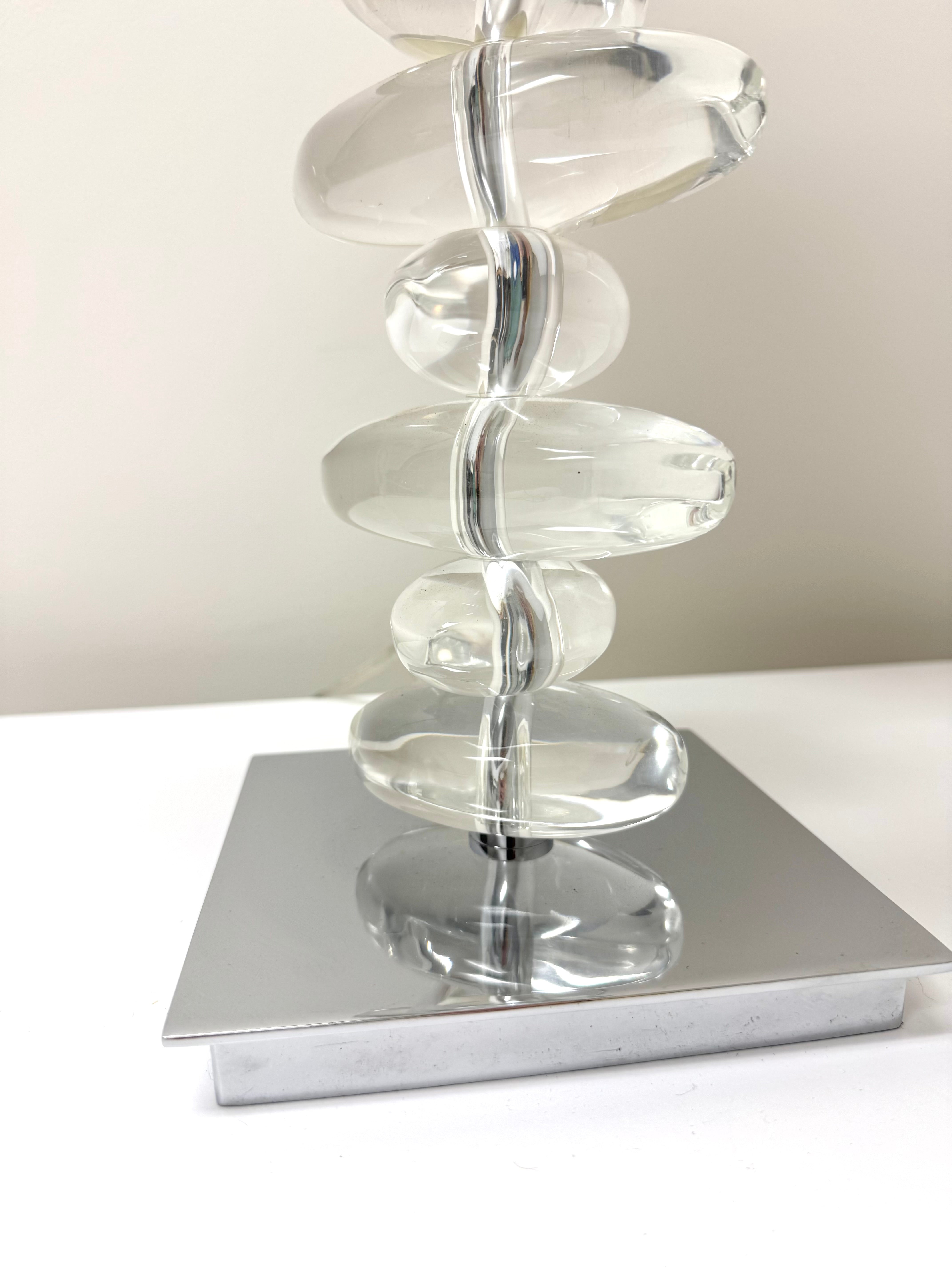 Glass Pebble Lamp
