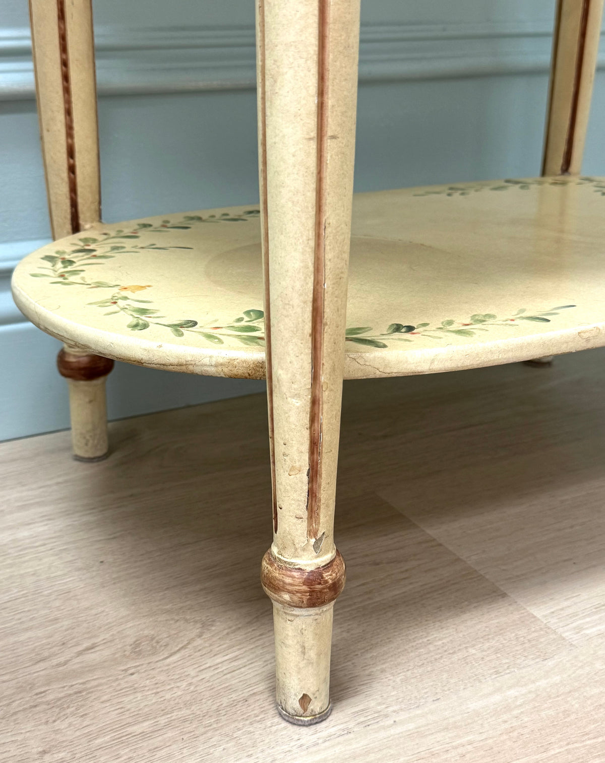Painted Floral Side Table
