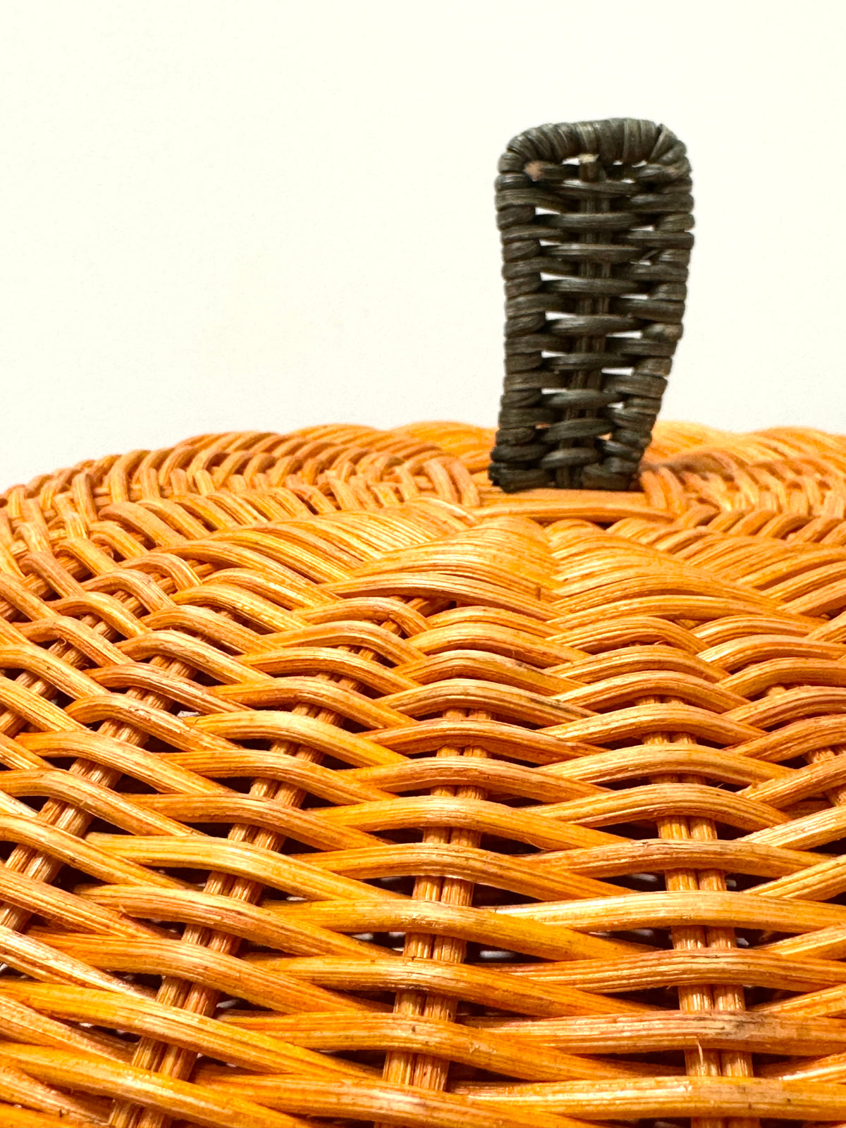 Wicker Pumpkin Basket